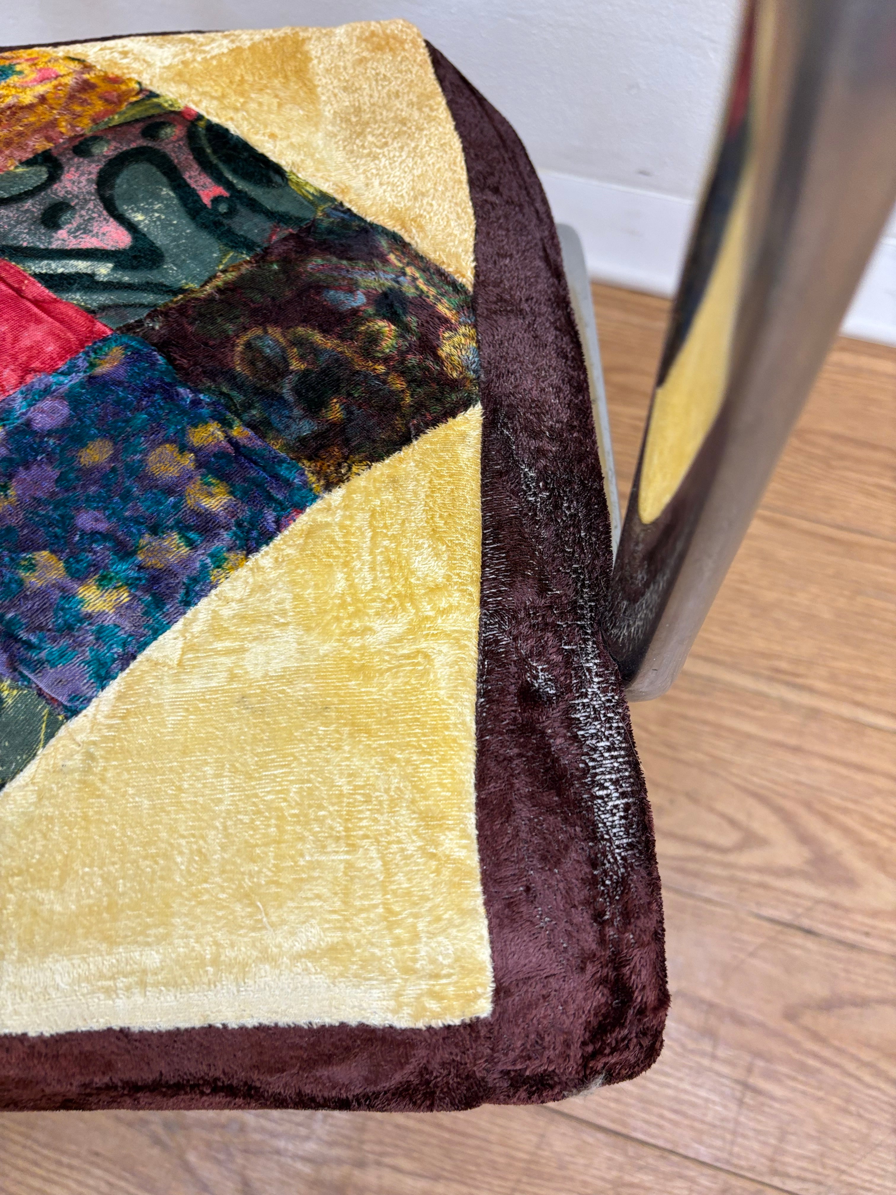 Chrome Patchwork Chair