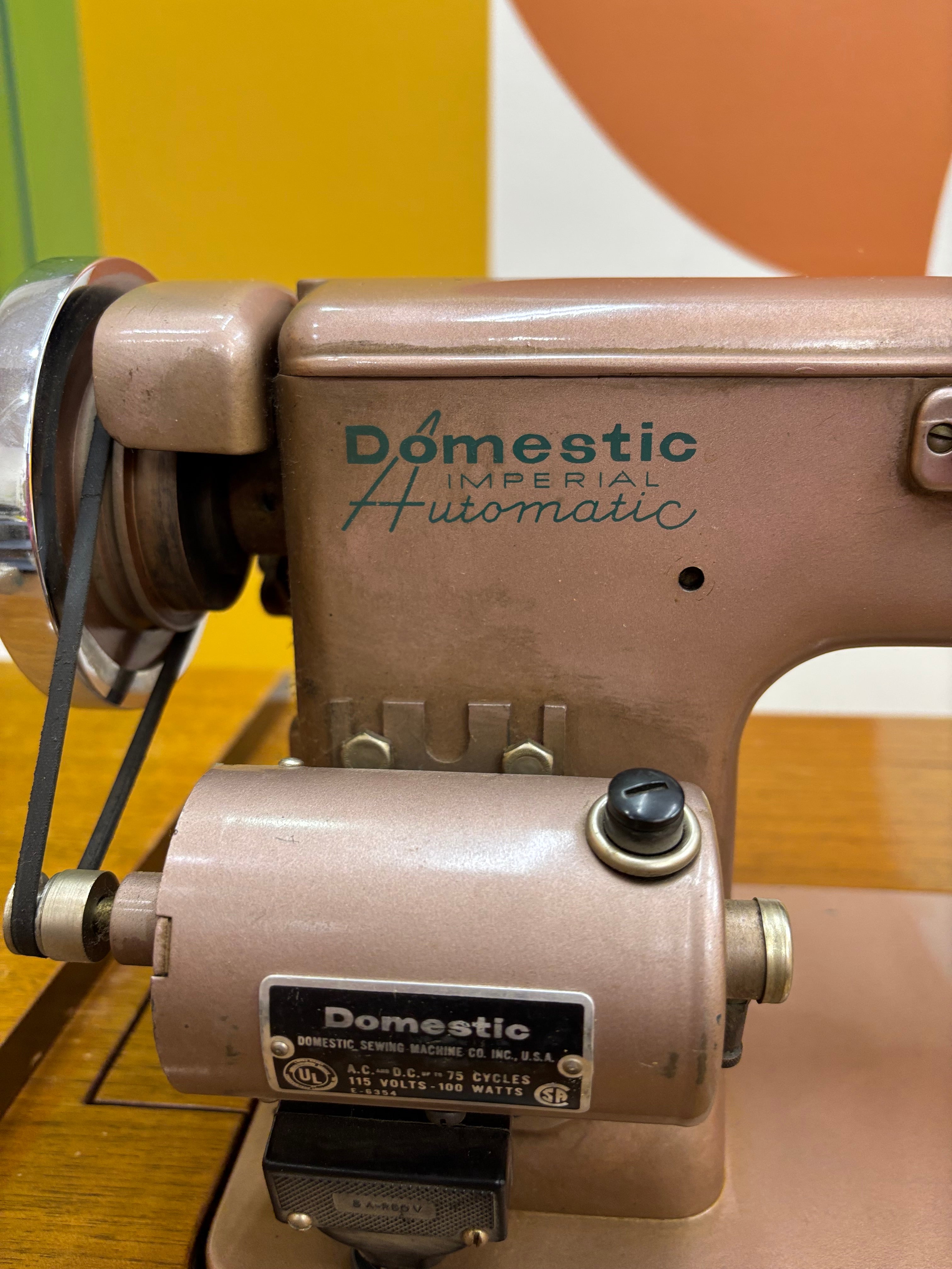 Domestic Imperial Automatic Sewing Machine Cabinet