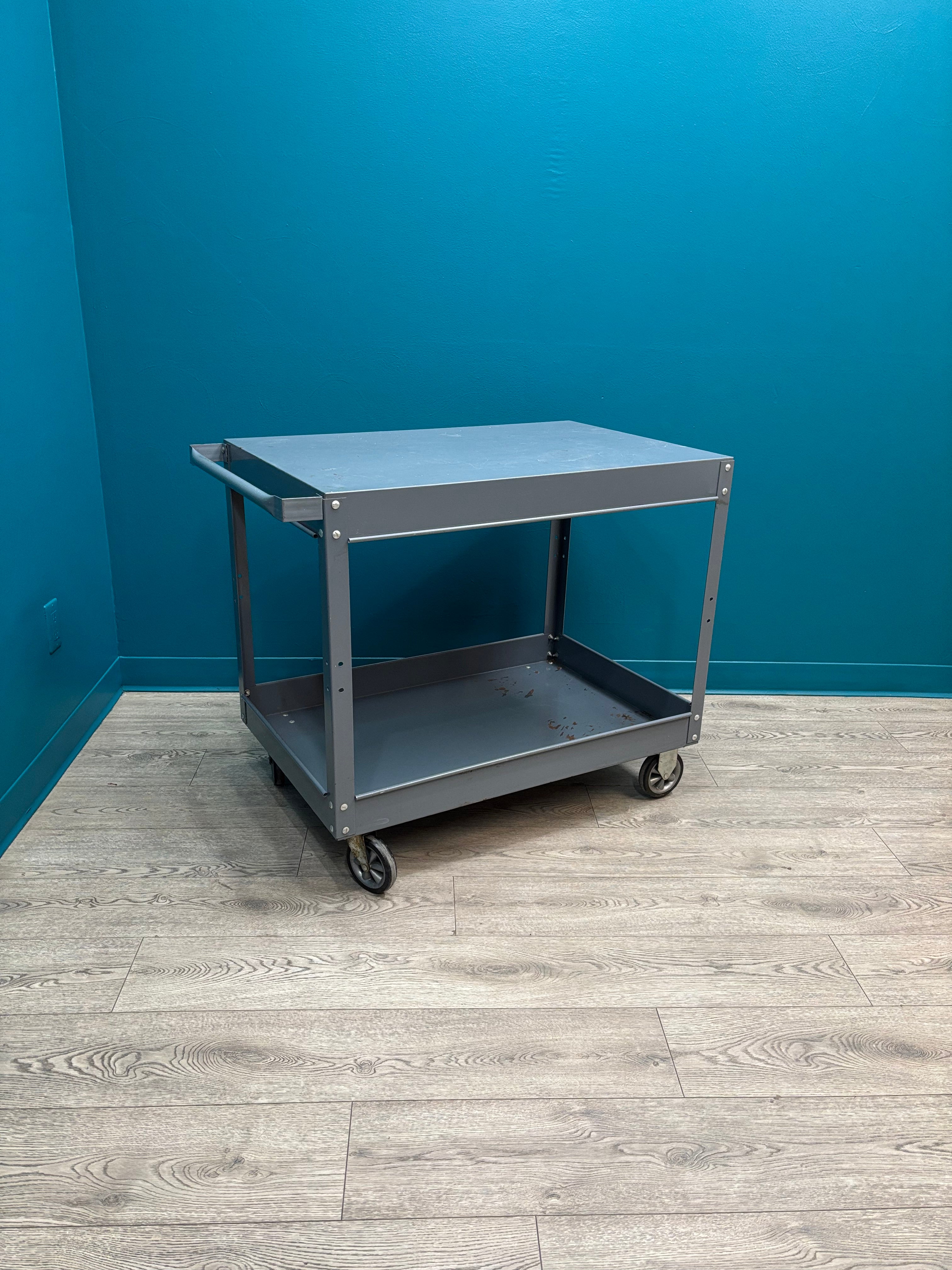 Large Metal Rolling Cart