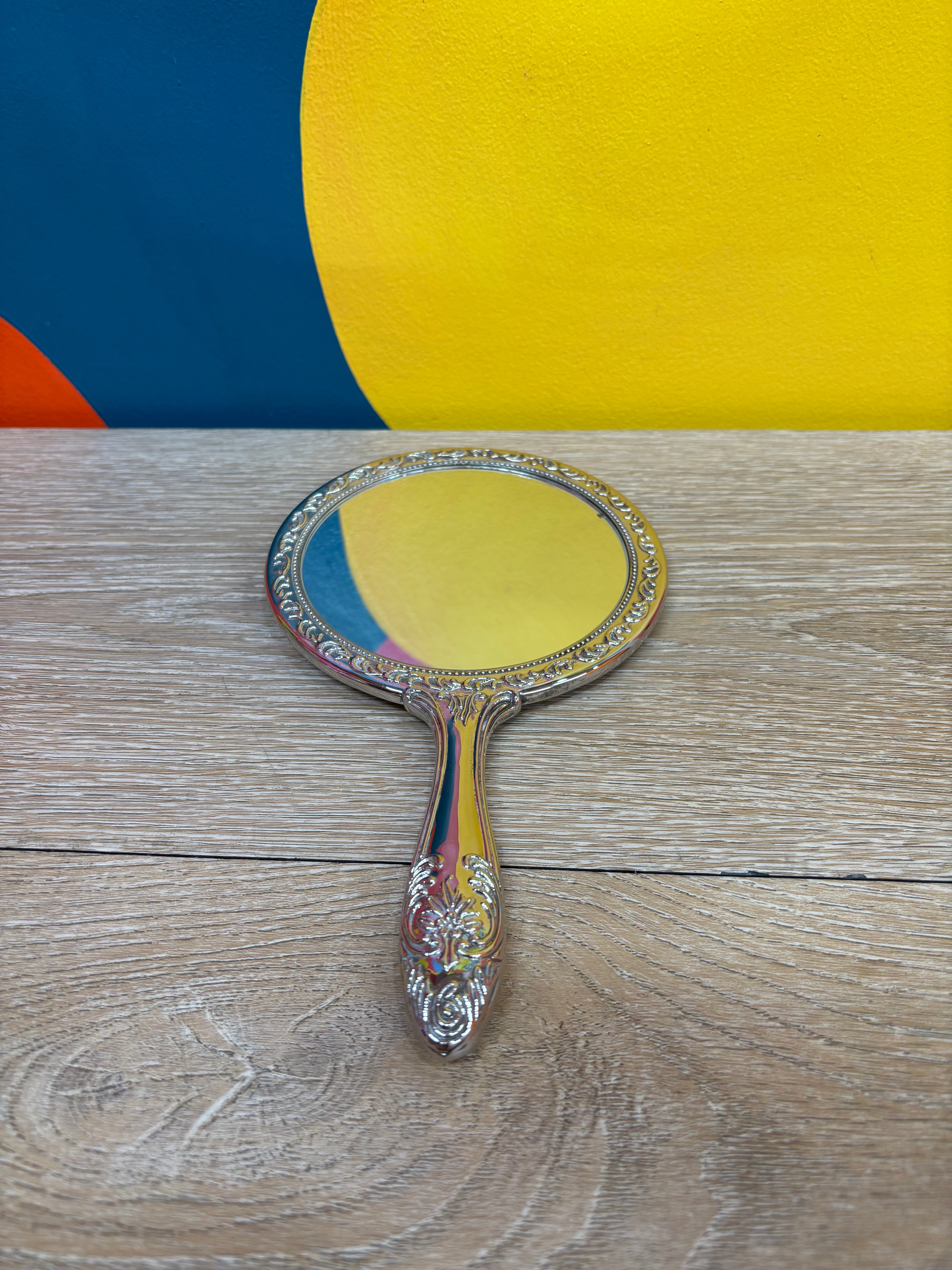 Silver Plated Hand Mirror