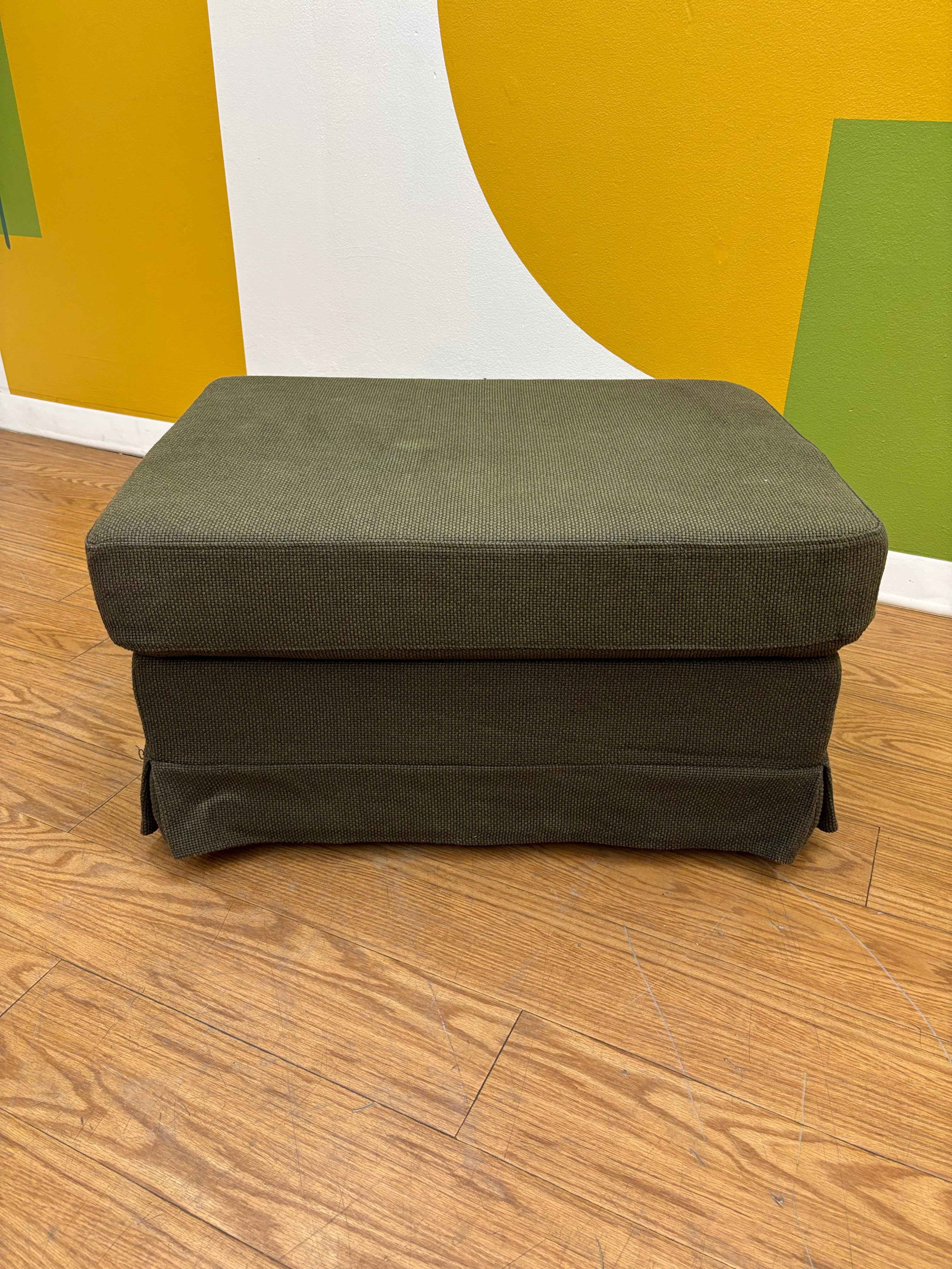 Green Storage Ottoman