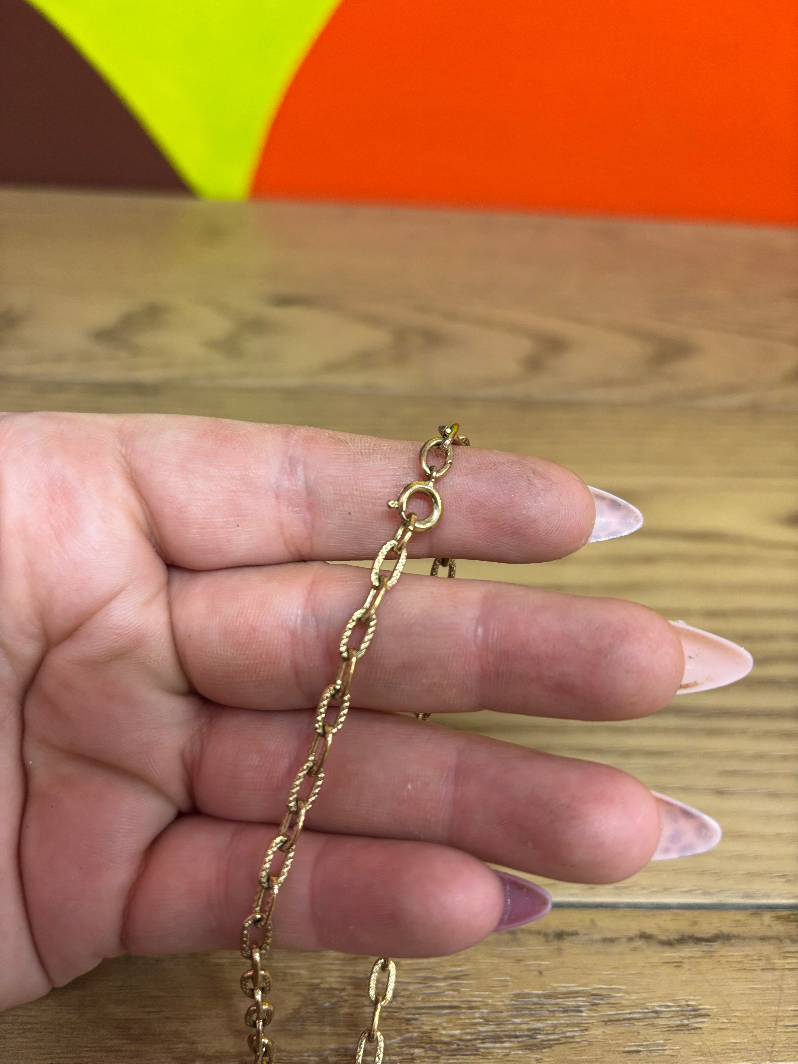 Girl in Pink Necklace