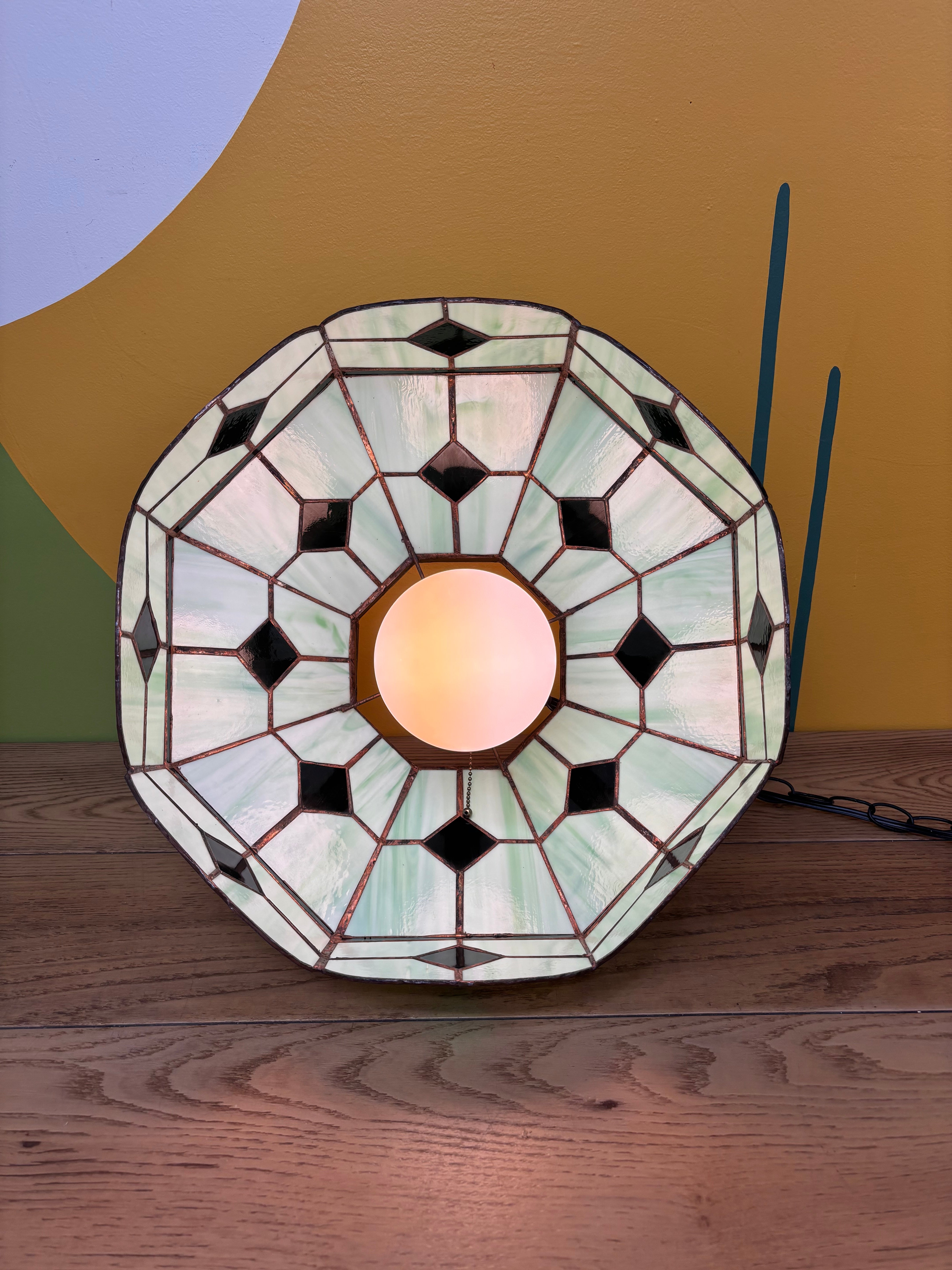 Stained Glass Swag Lamp