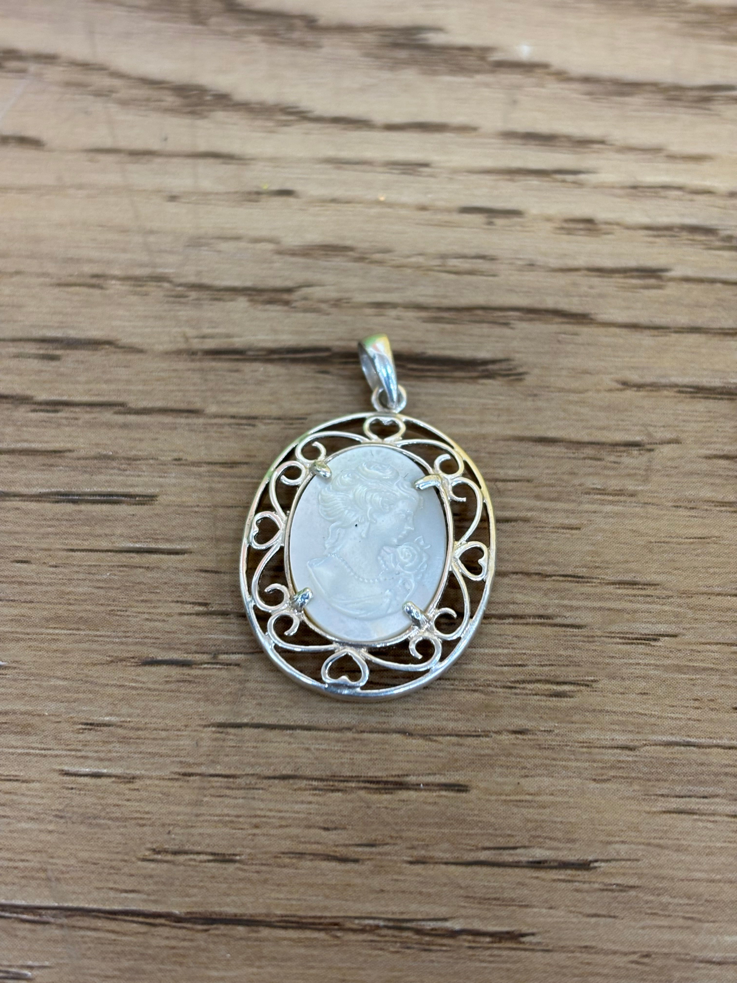 Shell Cameo Pendant