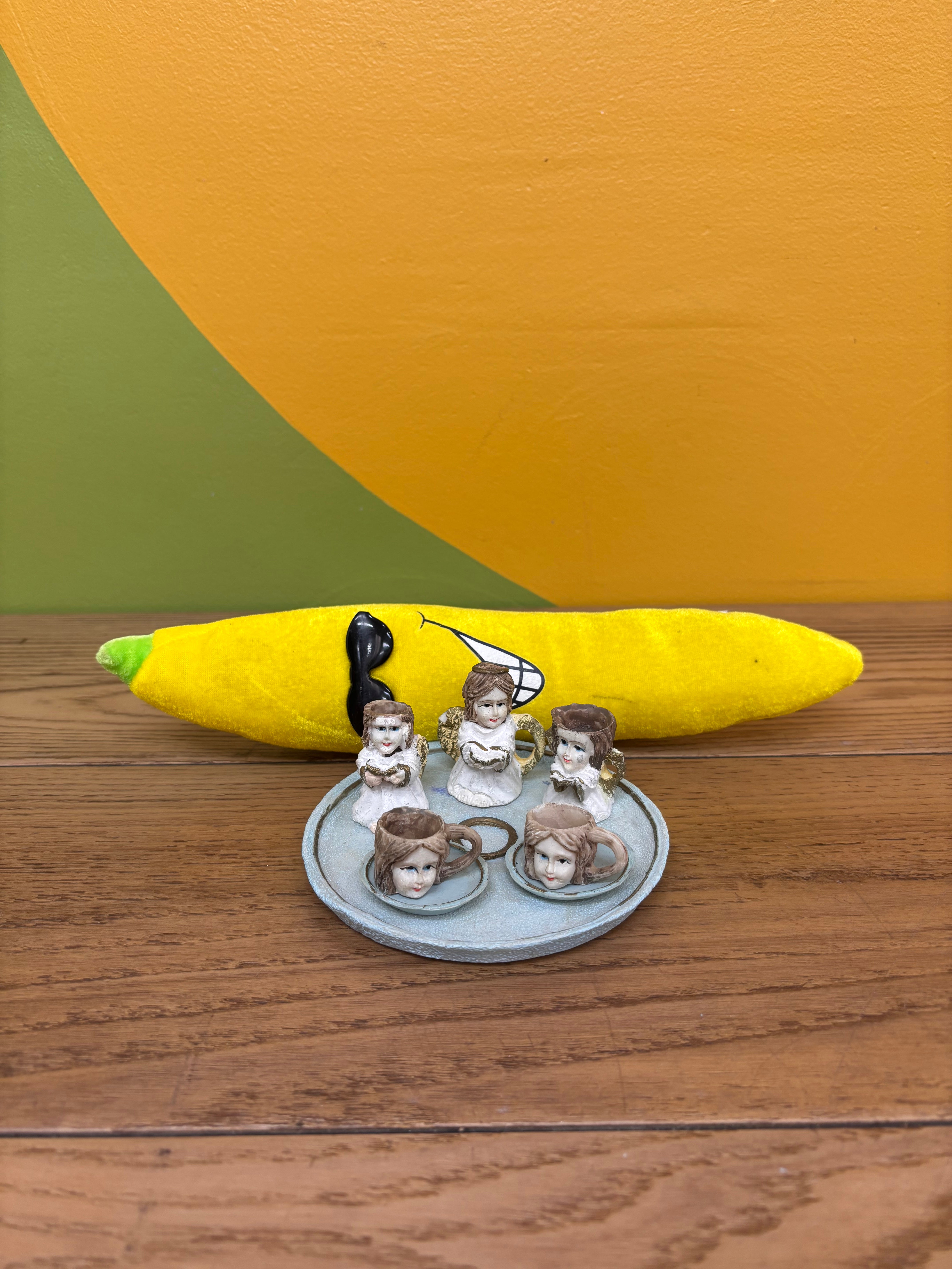 Miniature Angel Tea Set