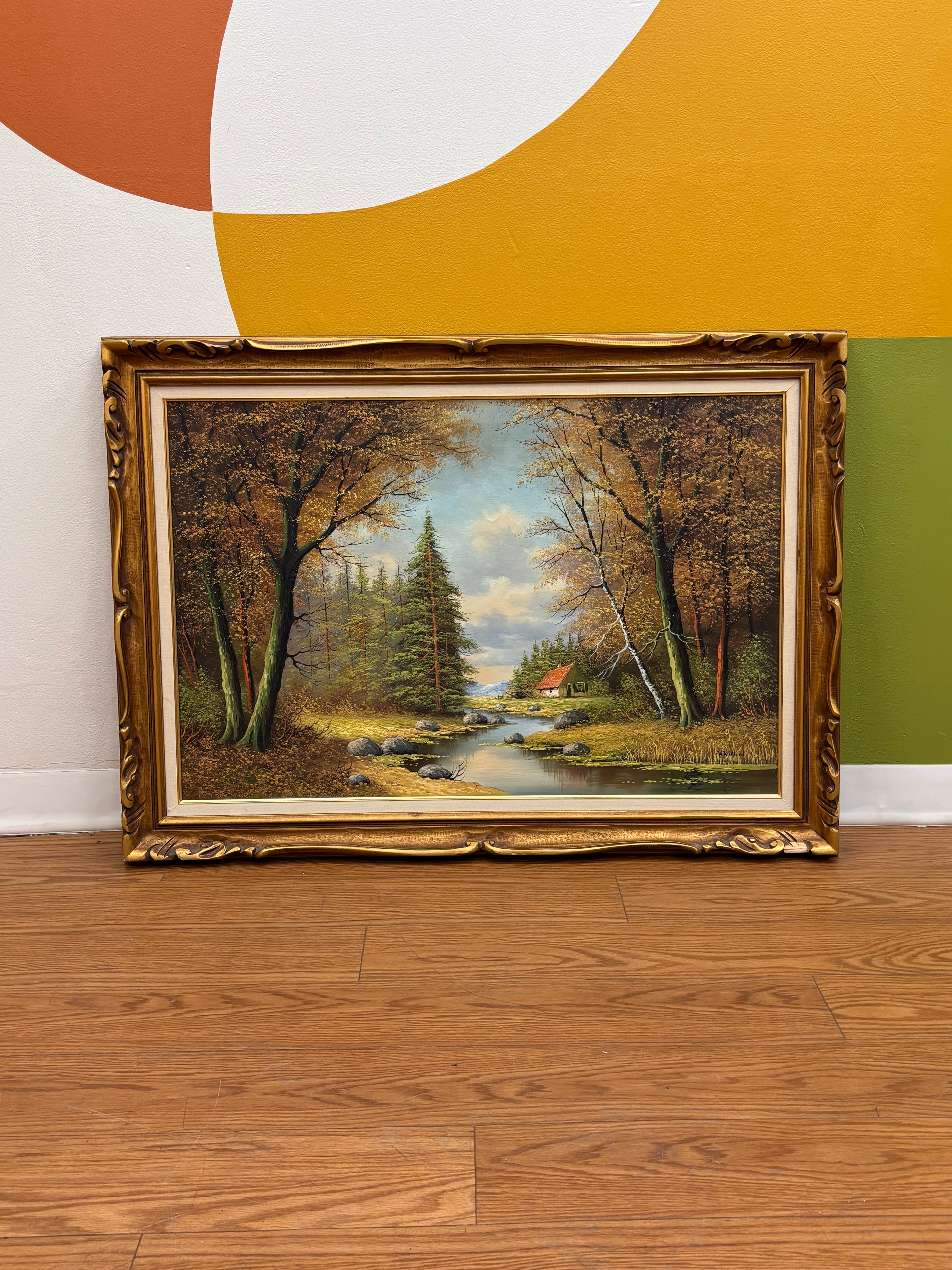 Large Gold Framed Painting