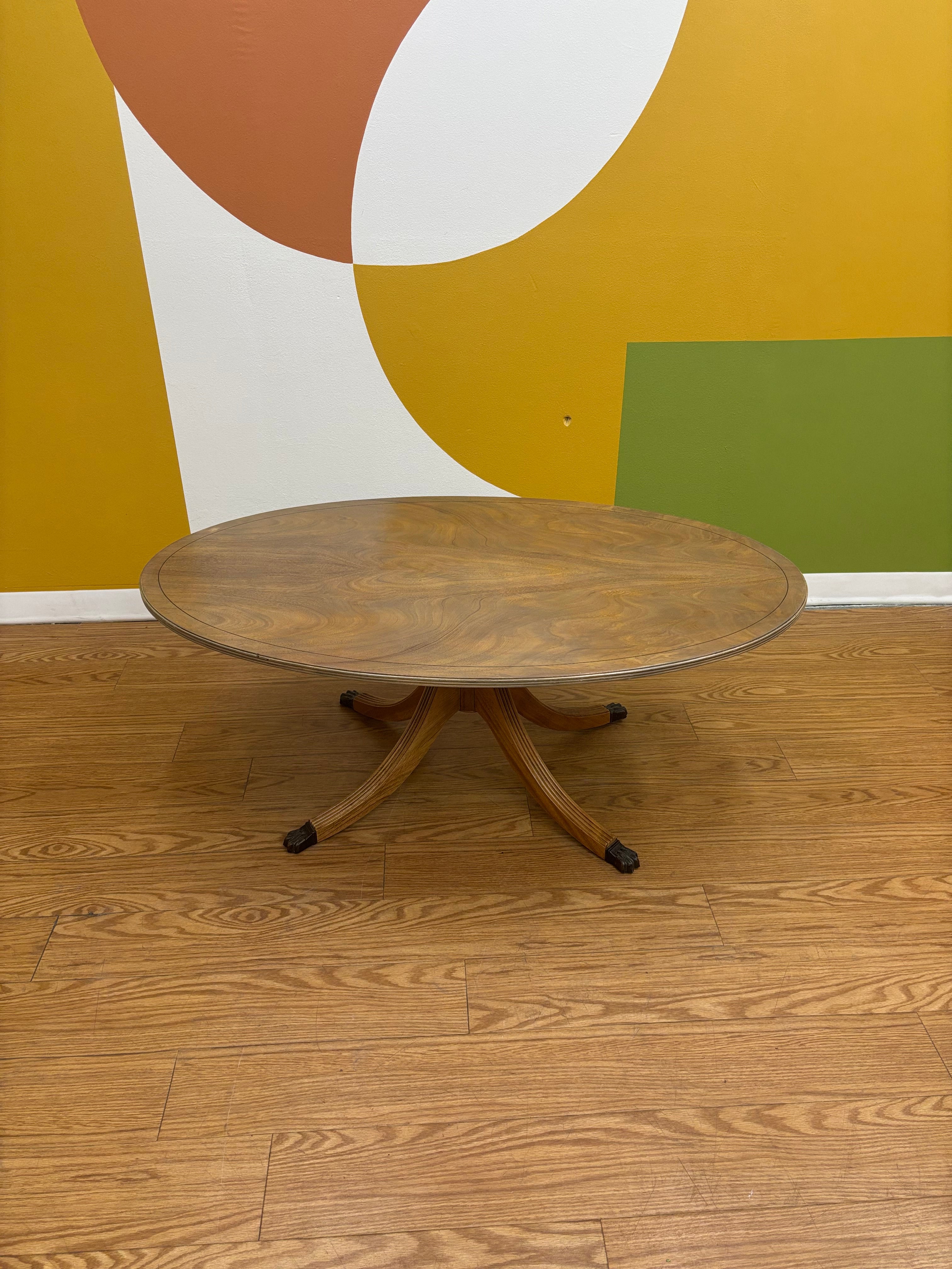 Wood Oval Coffee Table