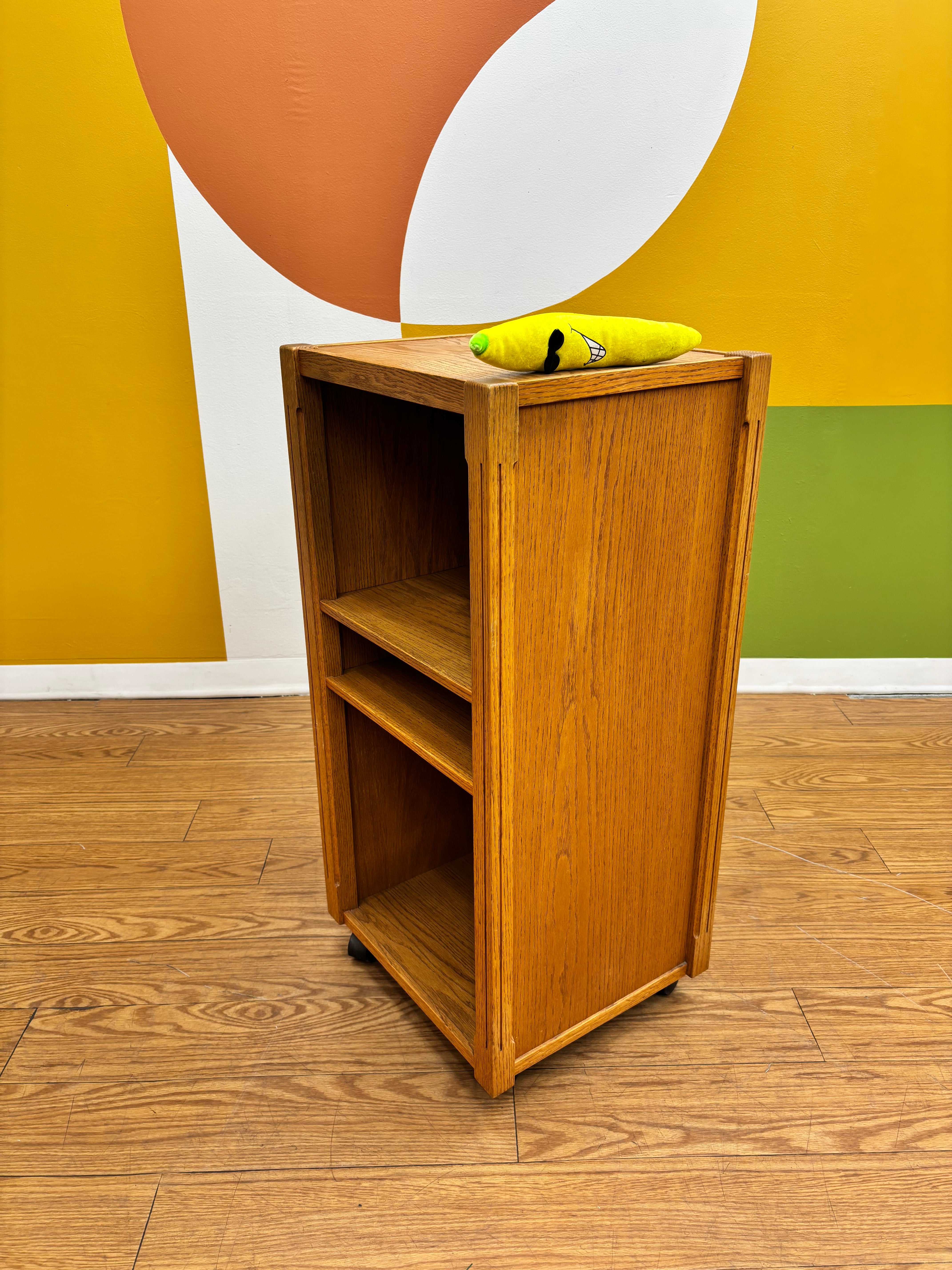 Rolling Wood Cabinet