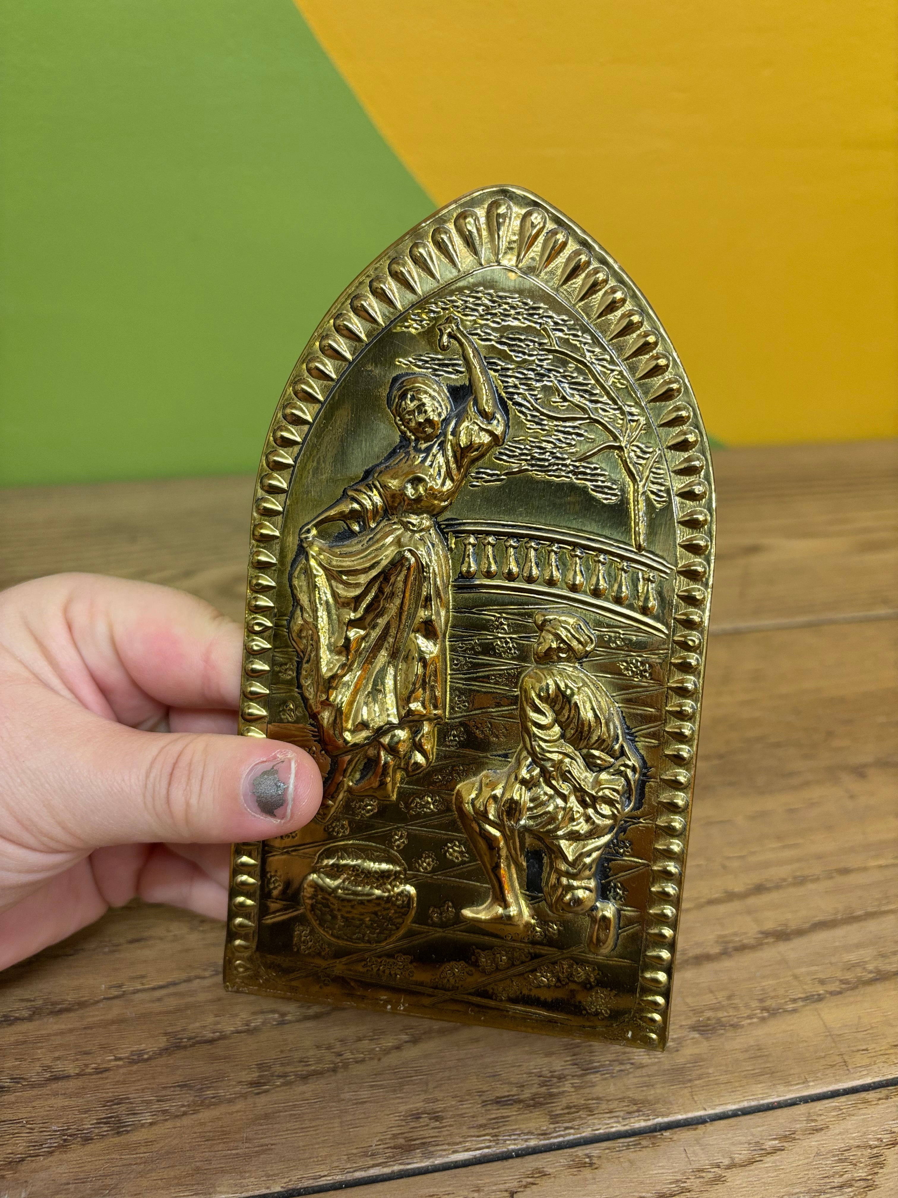 Gold Toned Bookends