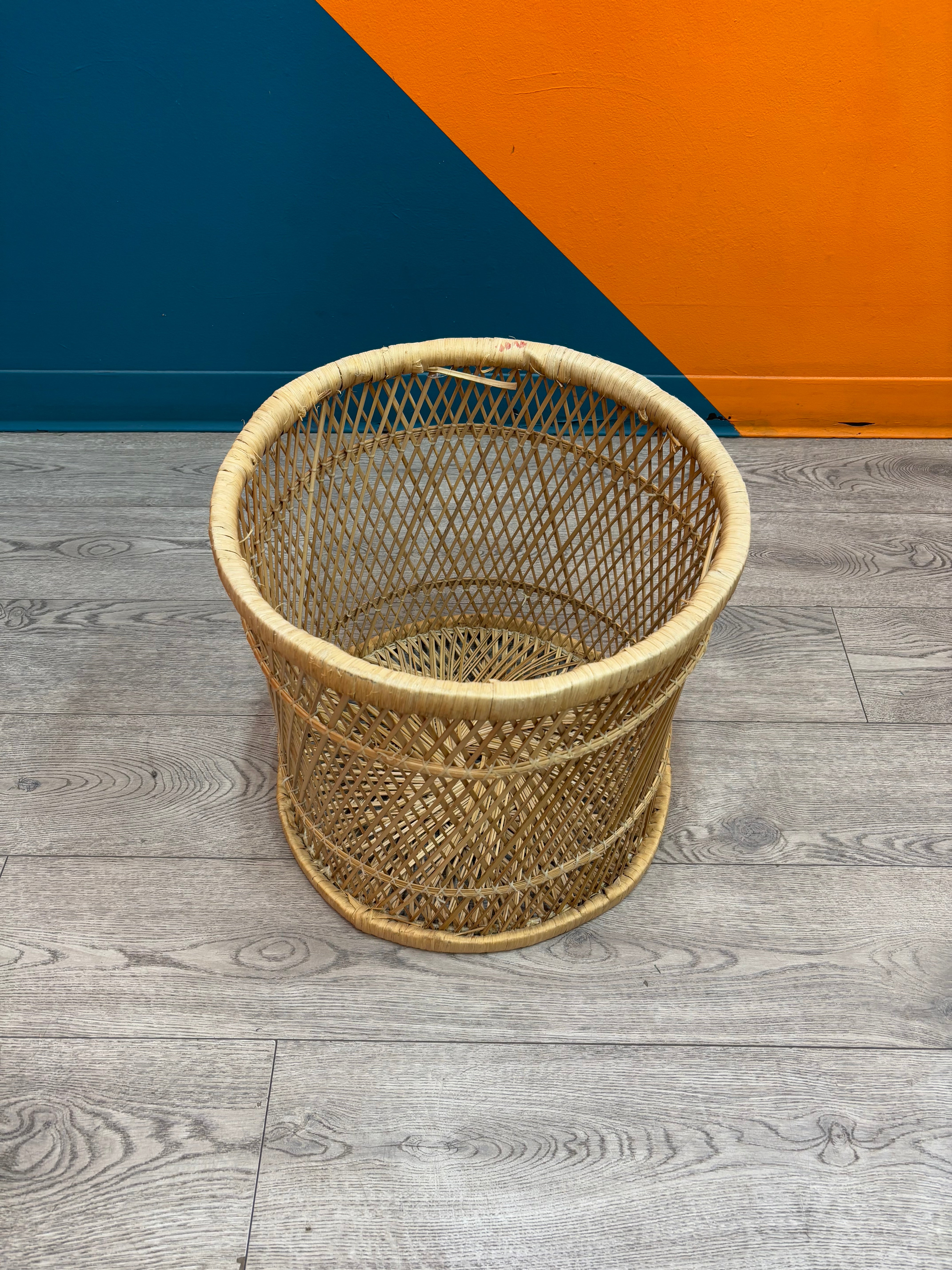 Large Wicker Side Table