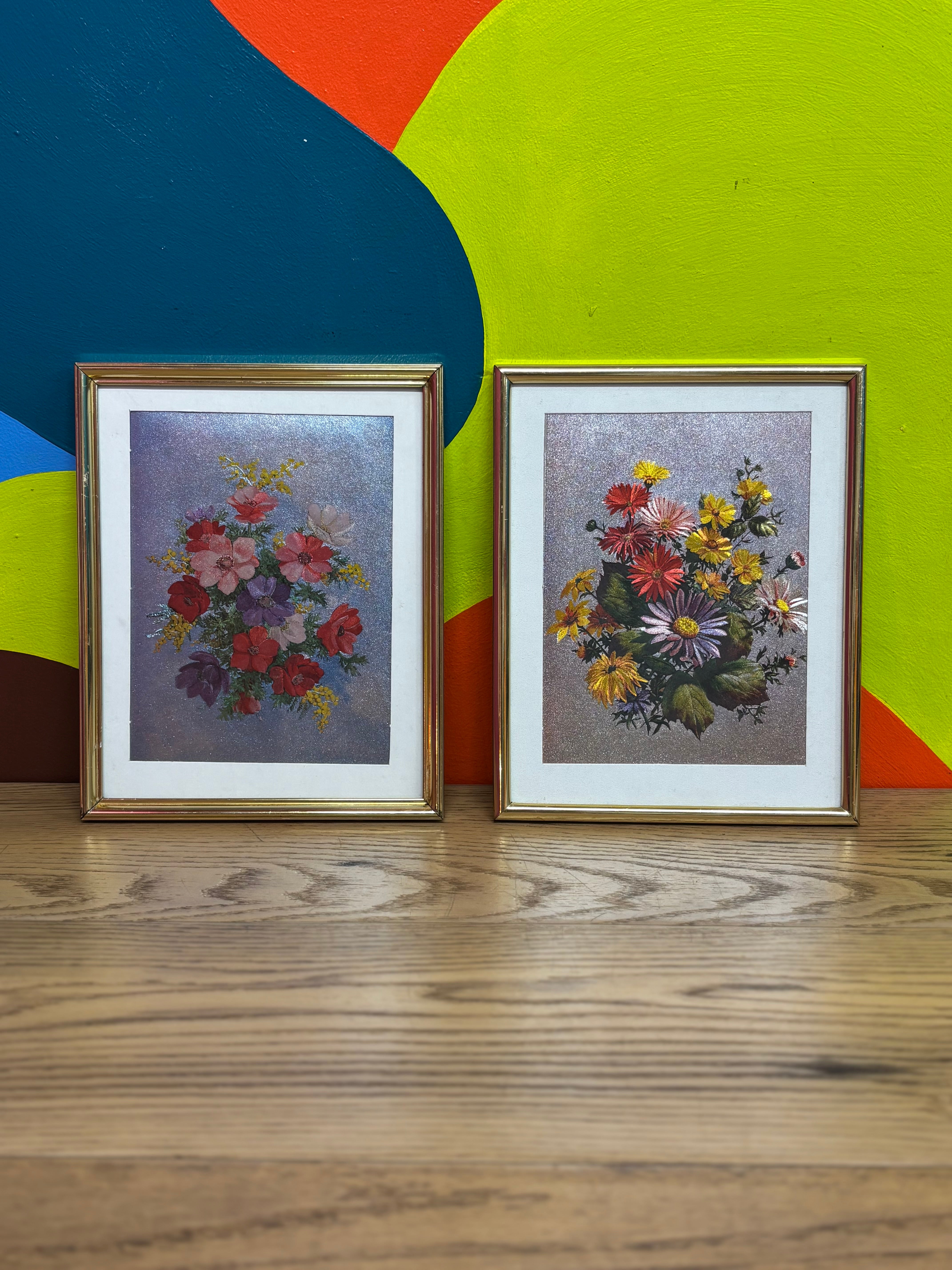 Set of 2 Floral Framed Photos