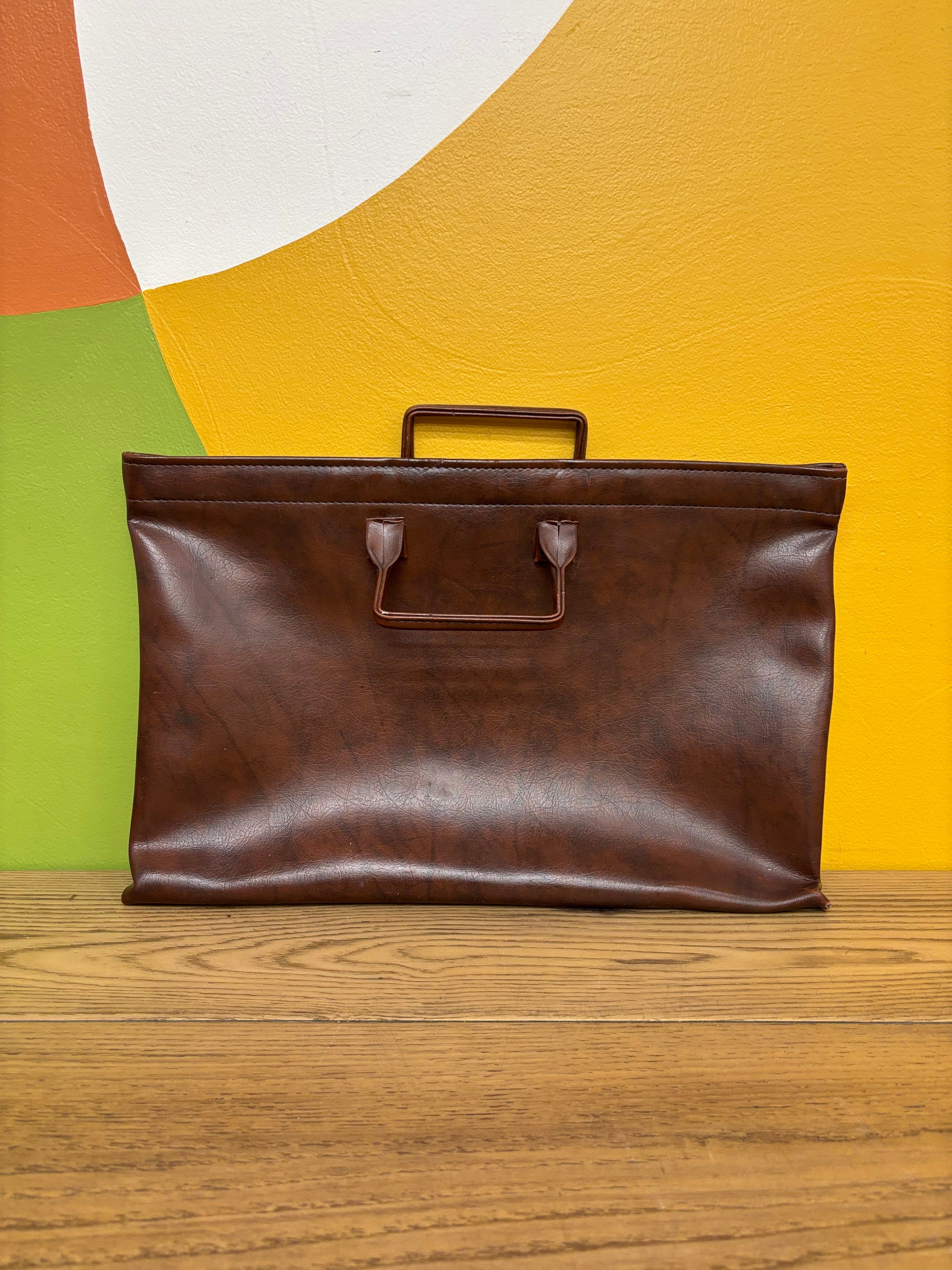 Handmade Brown Portfolio Bag