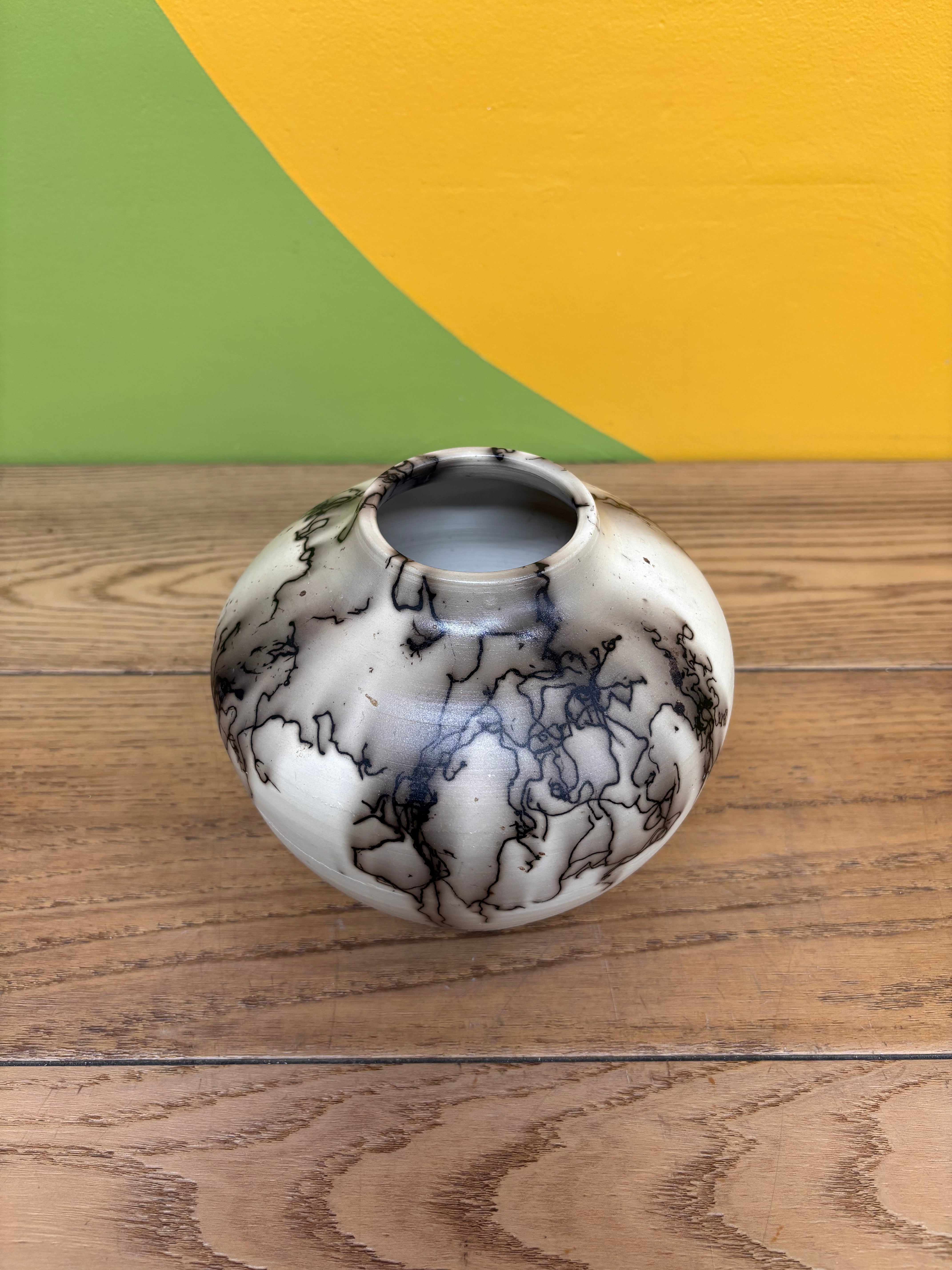 Horsehair Pottery Vase