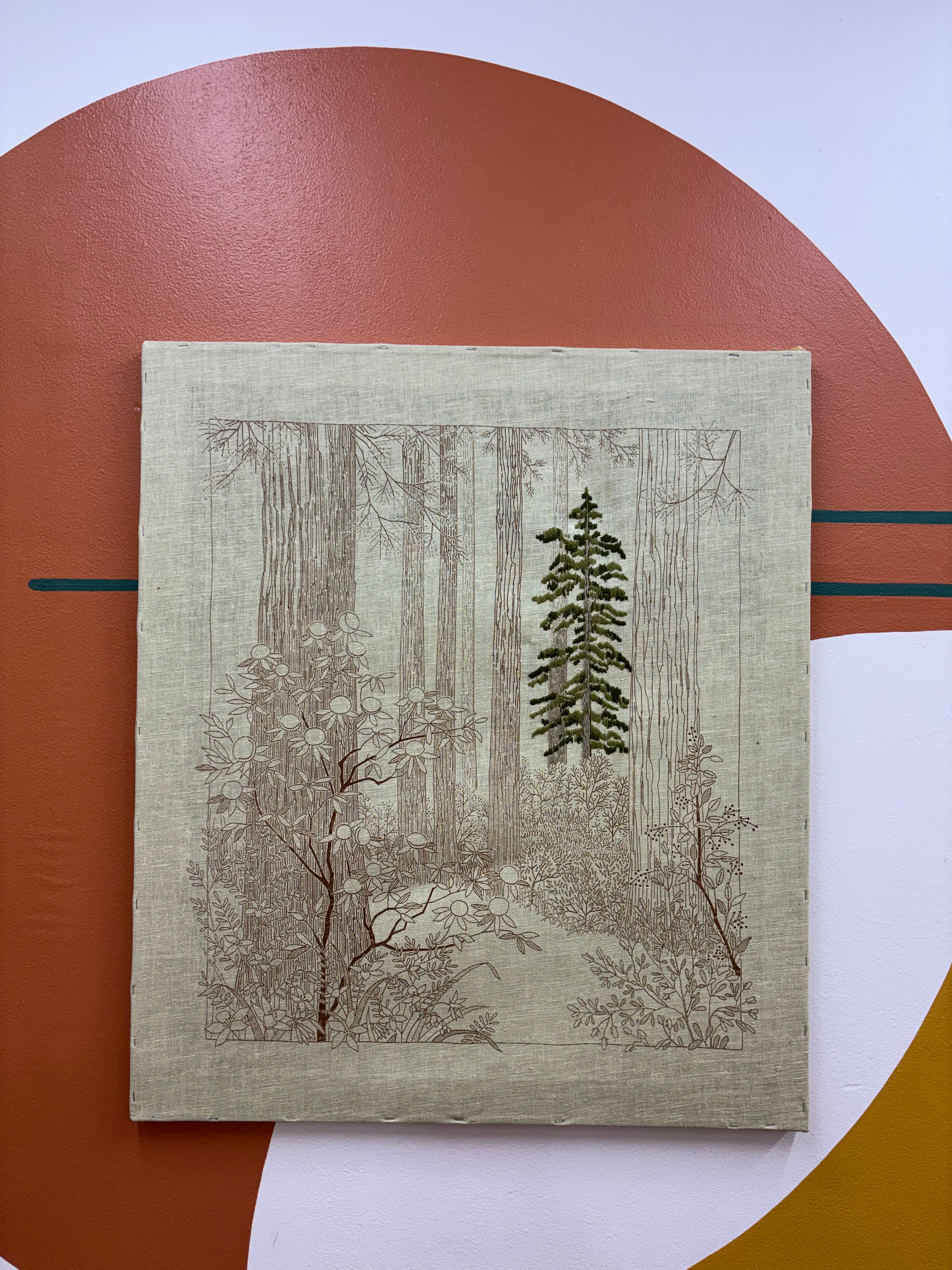 Embroidered Tree Art