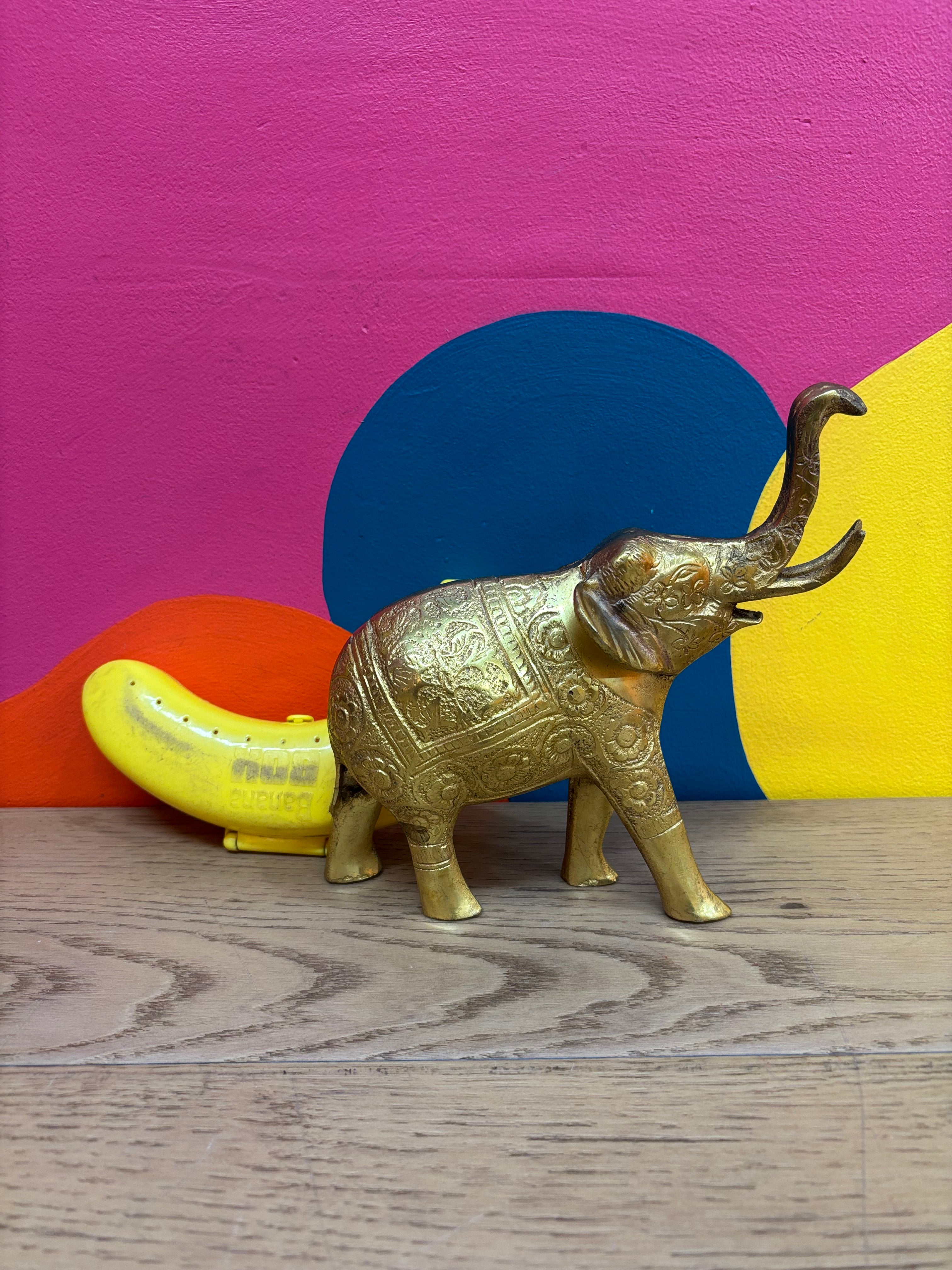 Brass Elephant Figurine