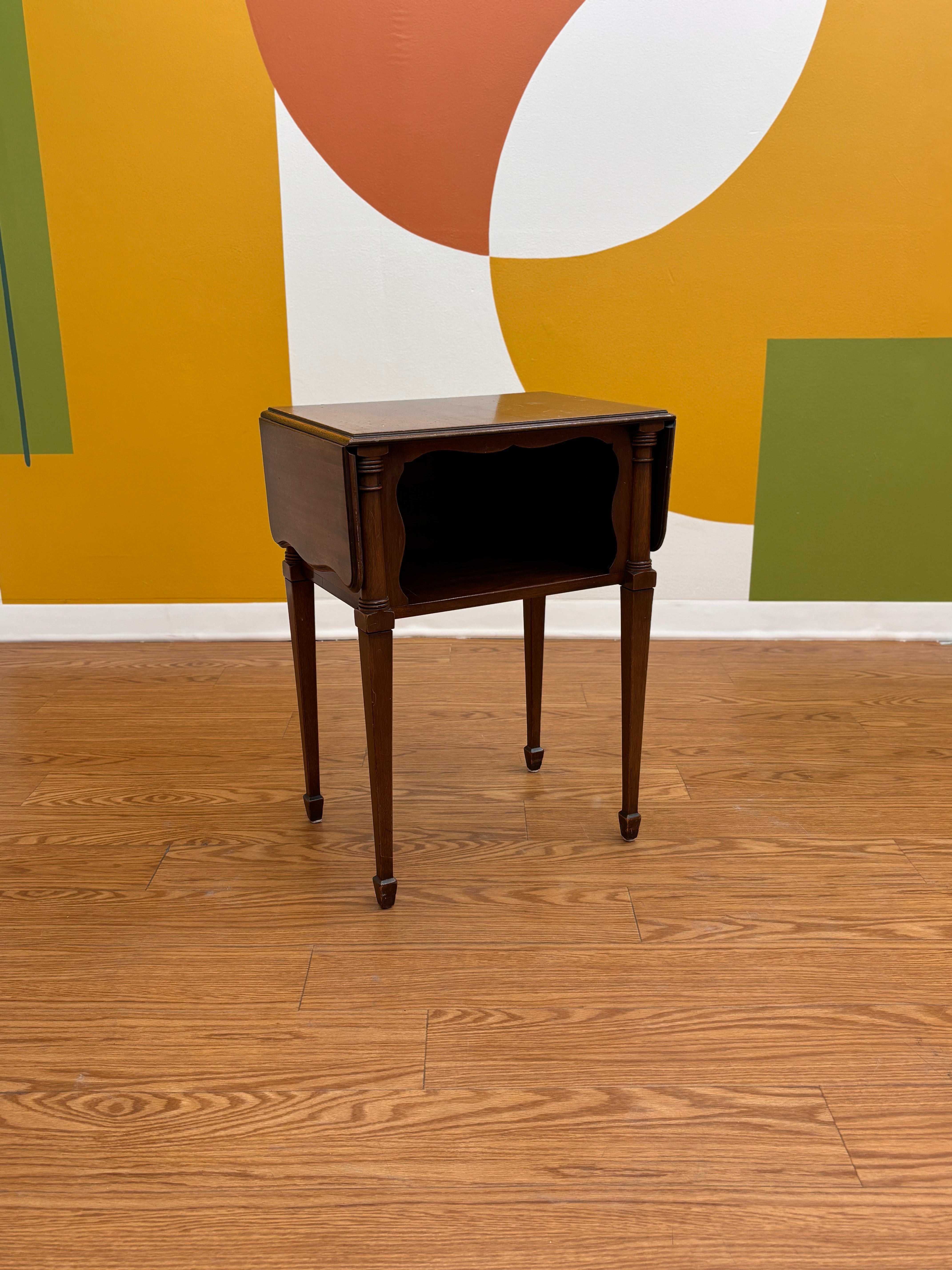 Drop-Leaf Side Table