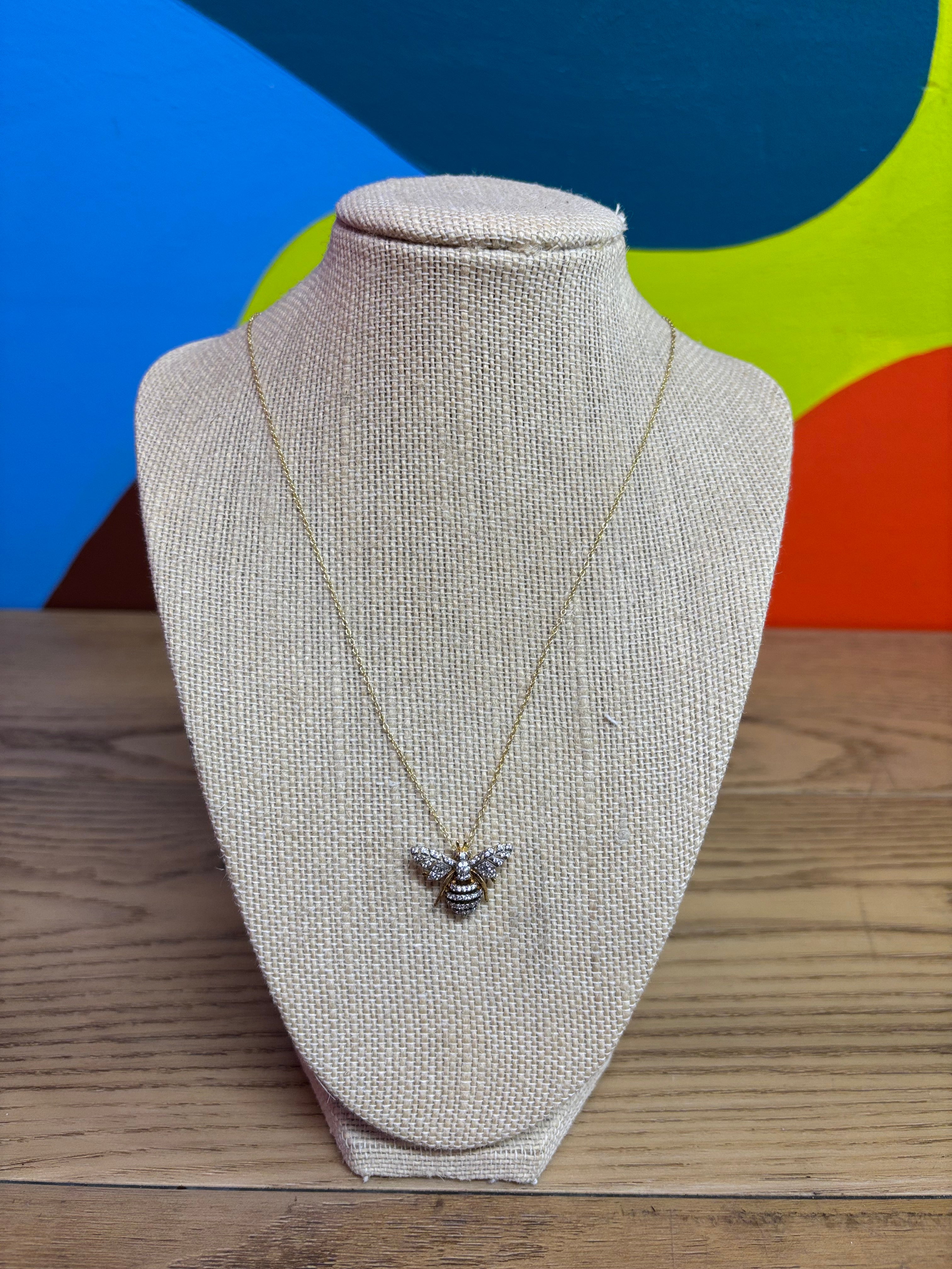 Sterling Silver Bee Necklace