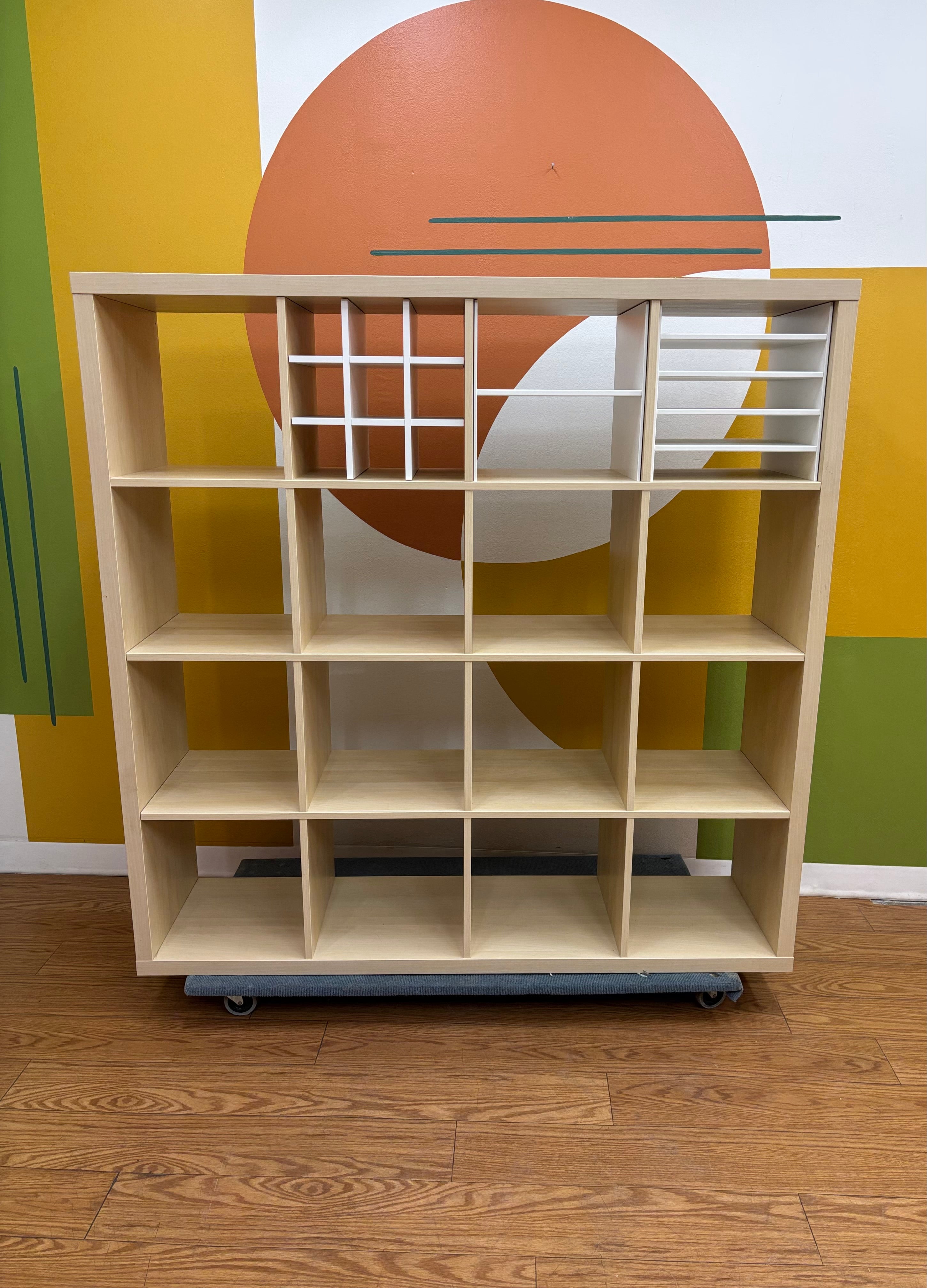 16 Cube Kallax Shelf with Inserts