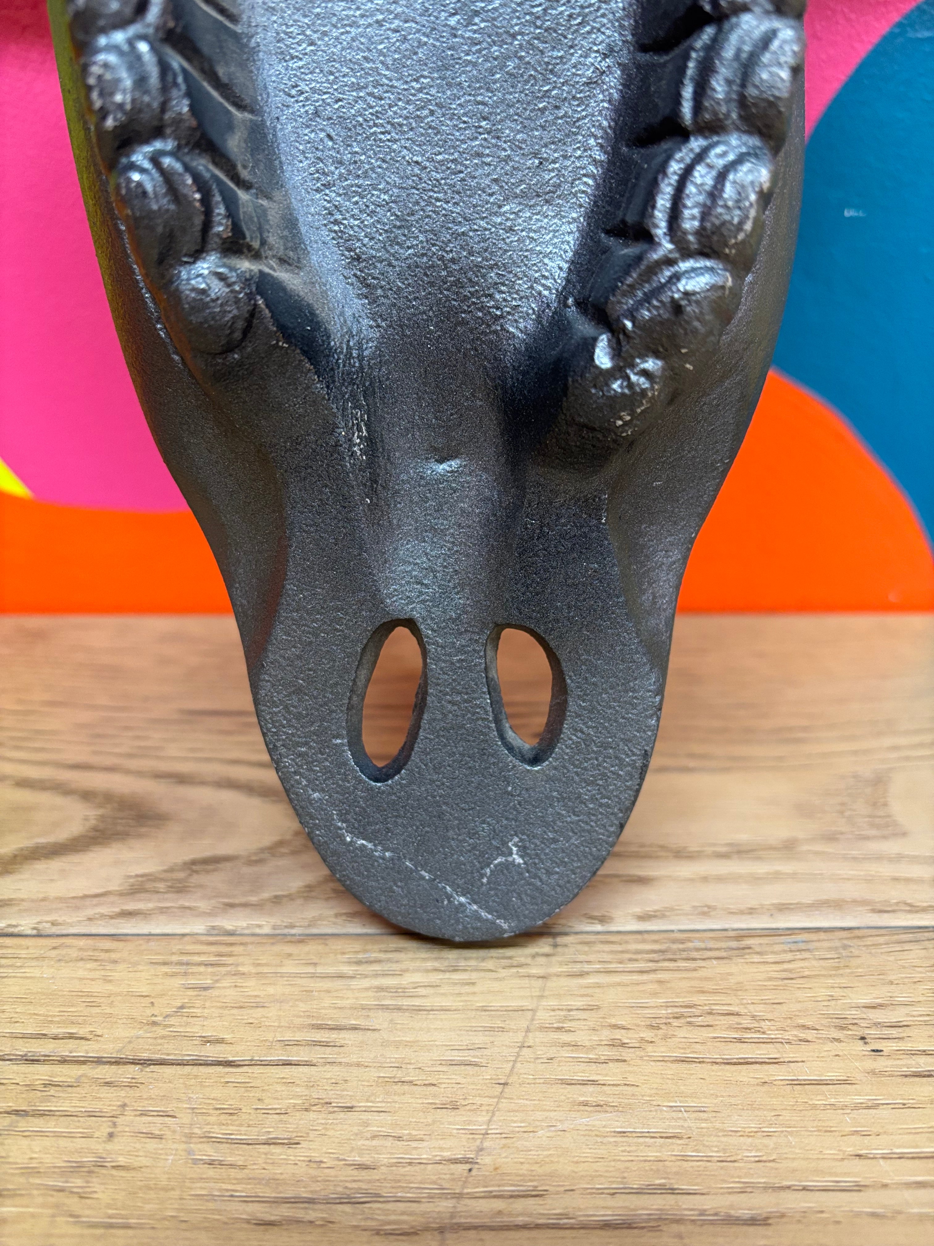 Metal Longhorn Skull
