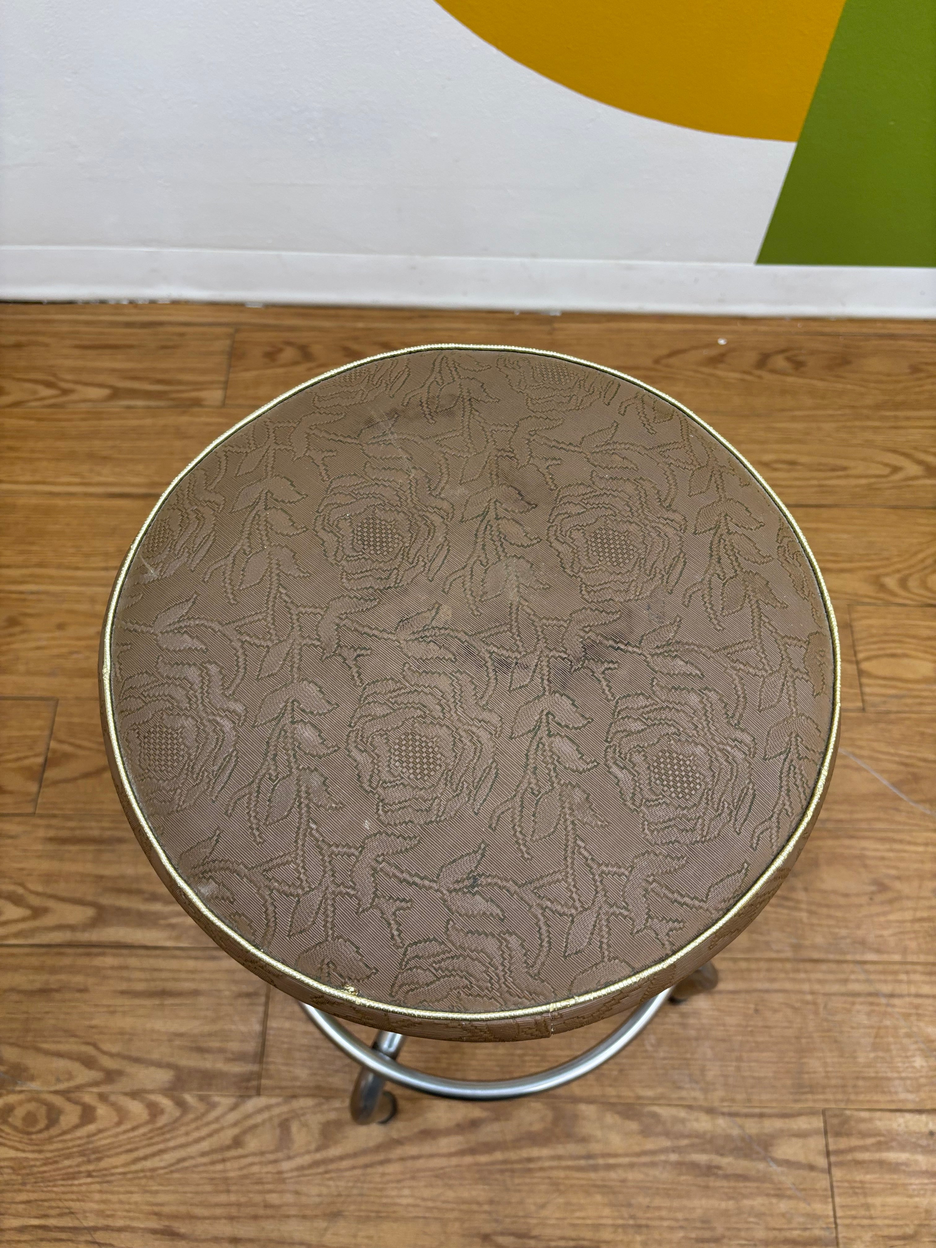 Brown Round Bar Stool