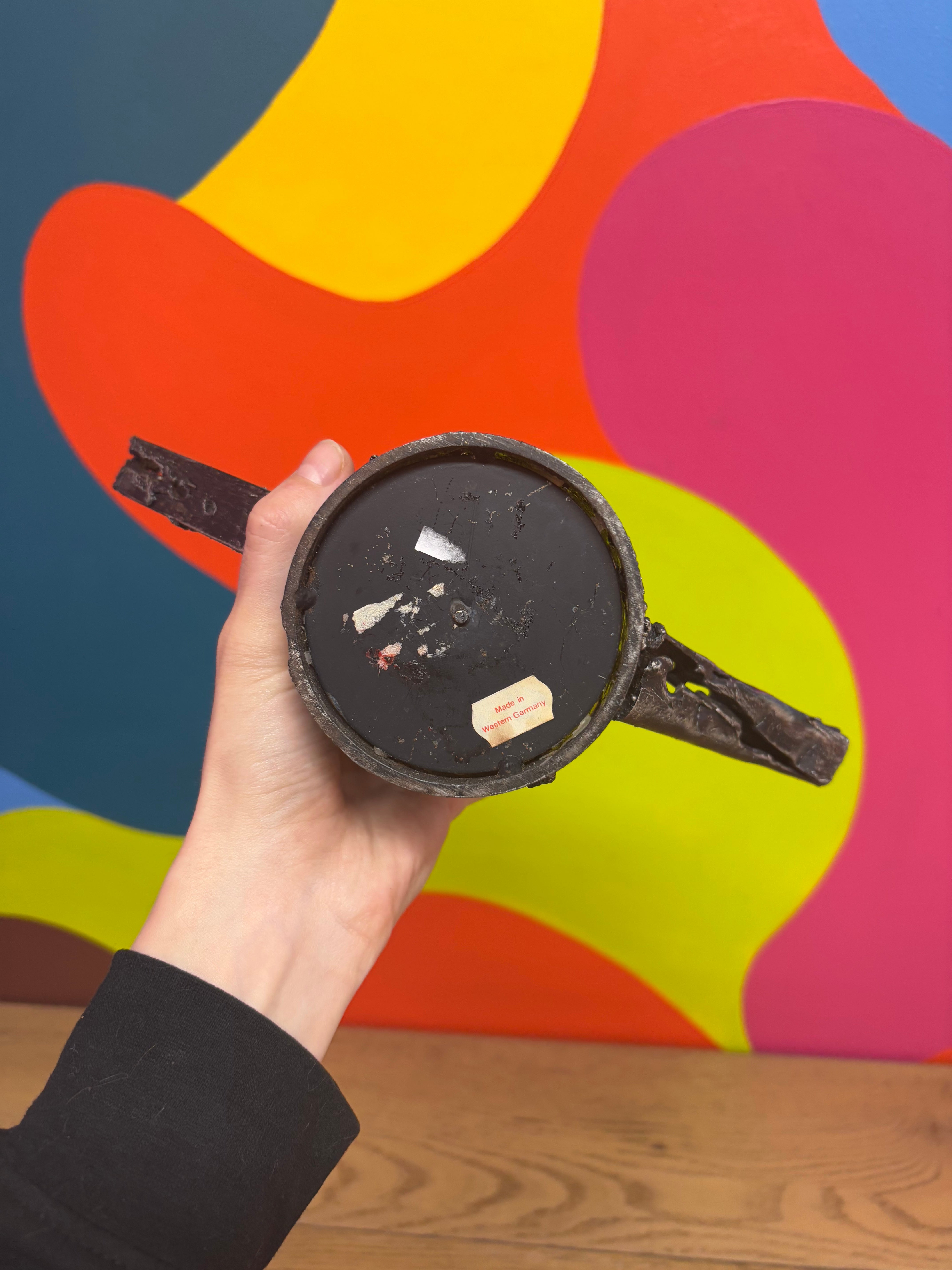 Metal Watering Can Tree Trunk Candle Holder