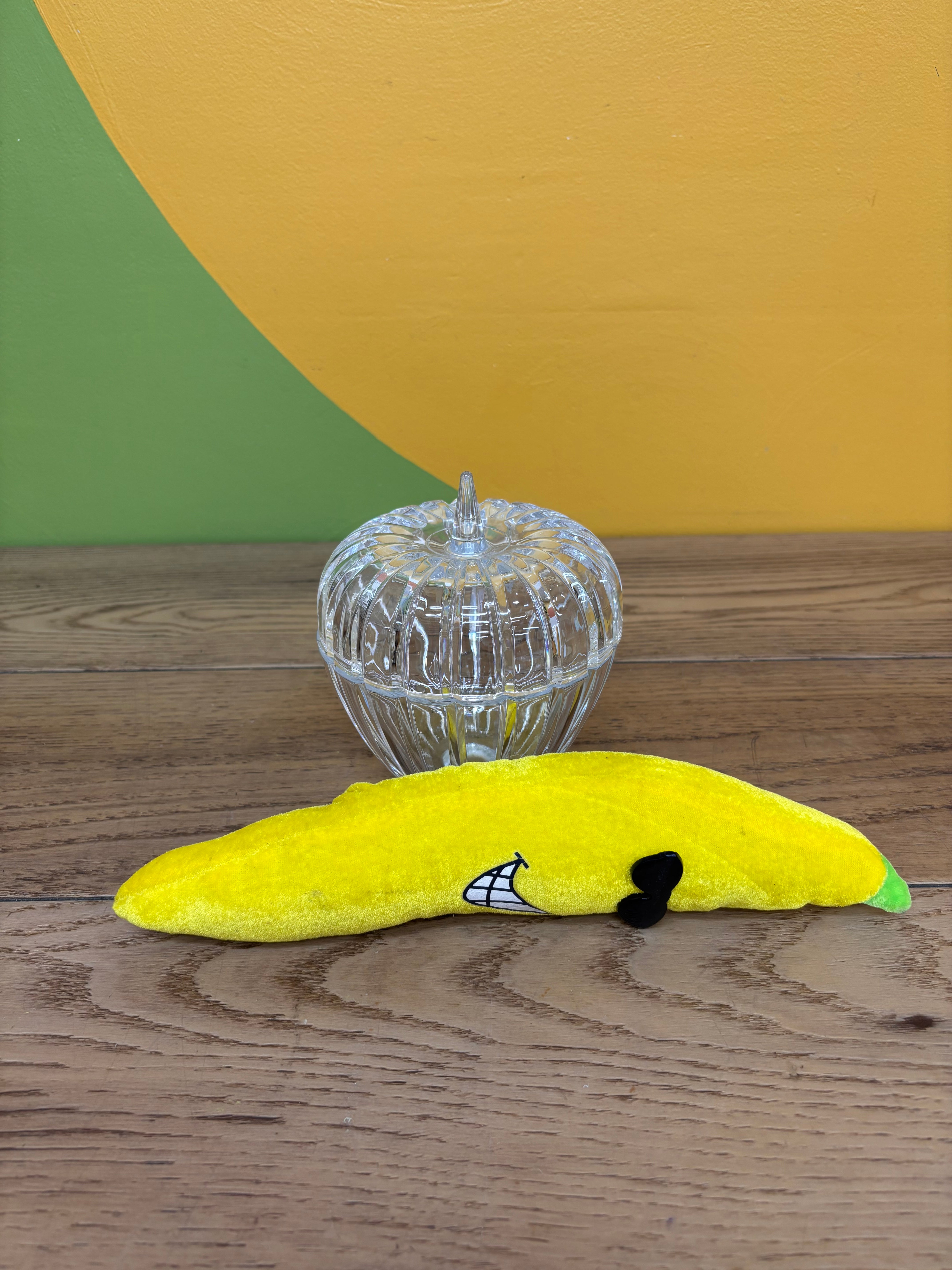 Crystal Apple Candy Dish