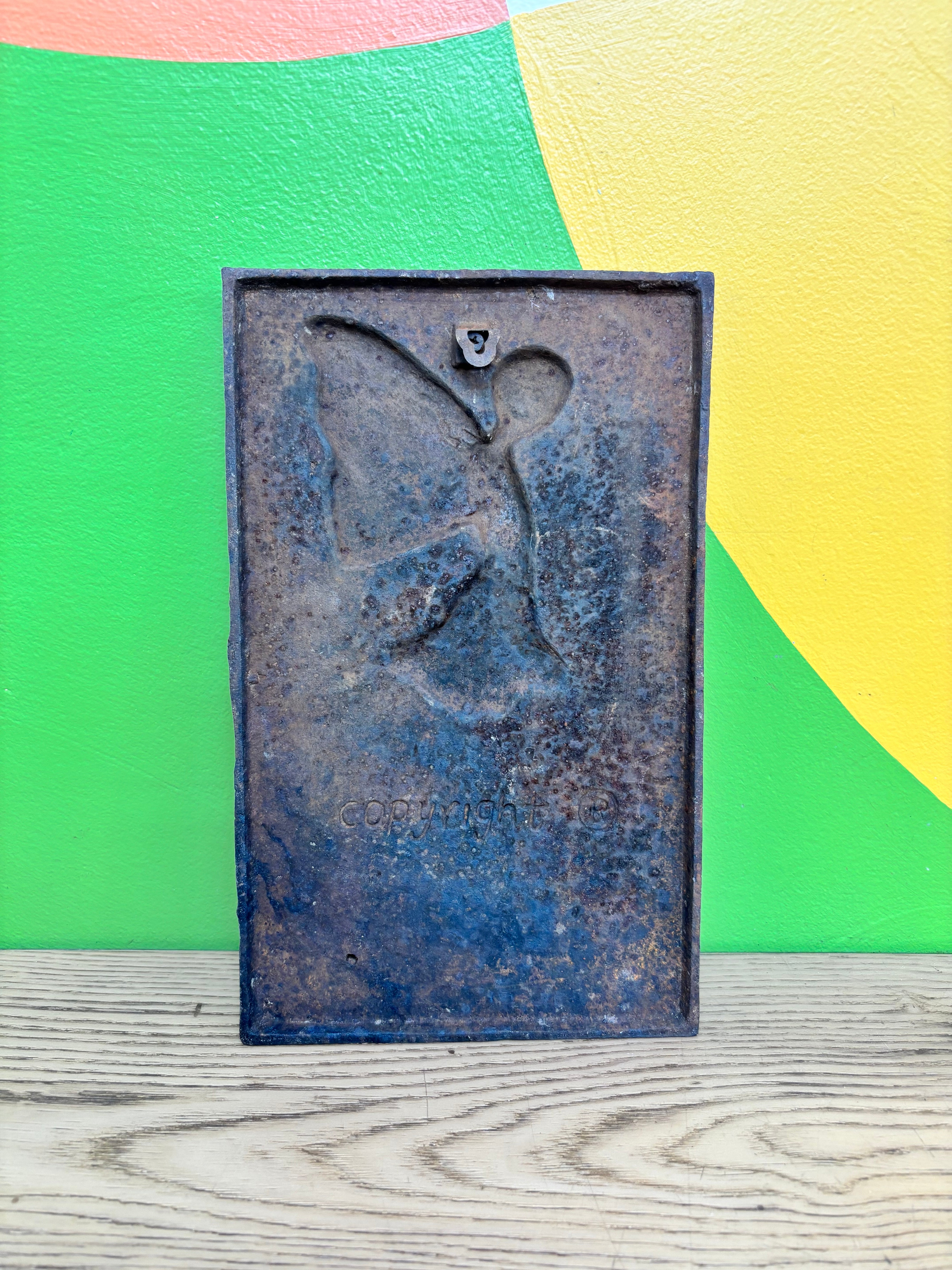 Cast Iron Fairy Plaque