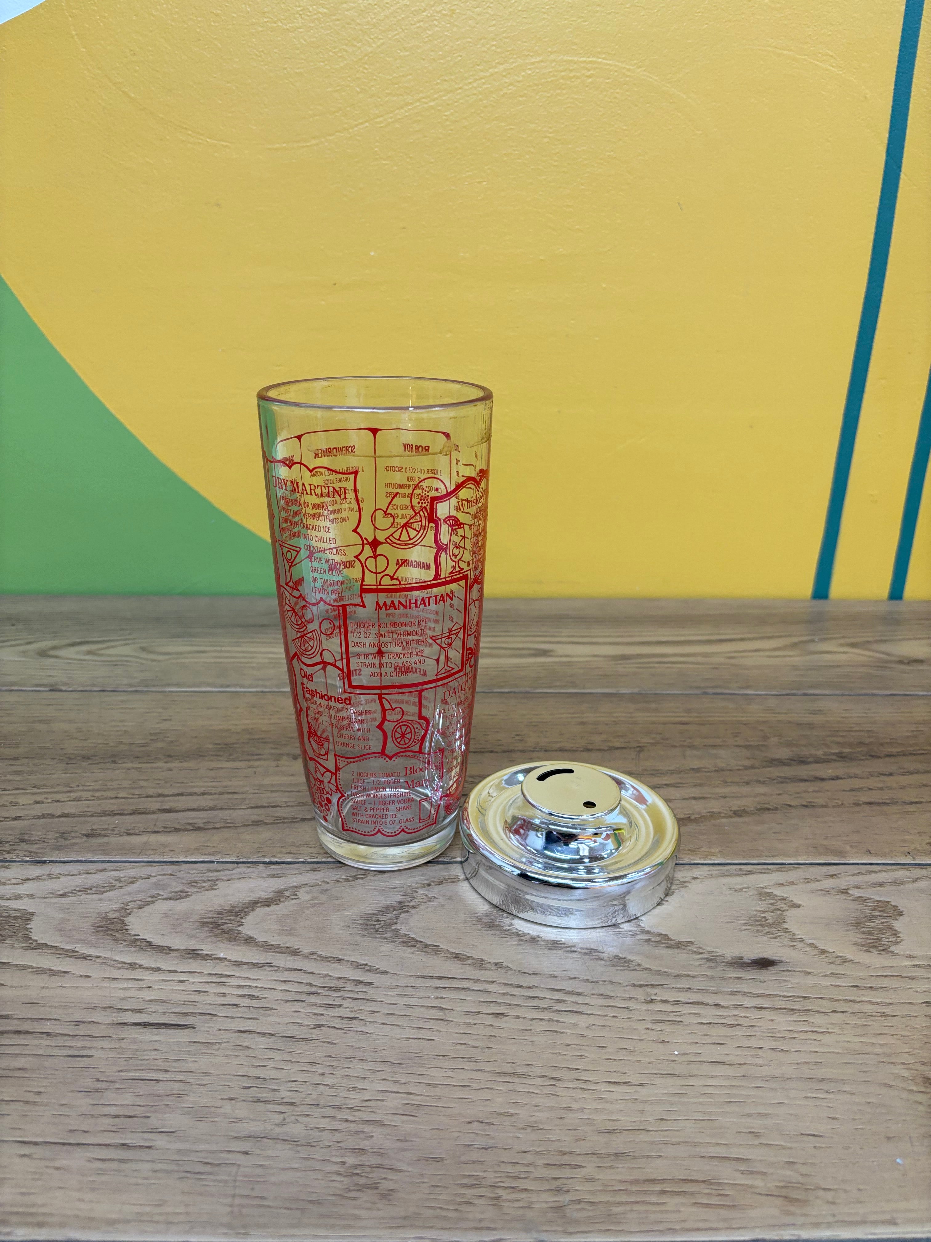 Irvinware Glass Cocktail Shaker