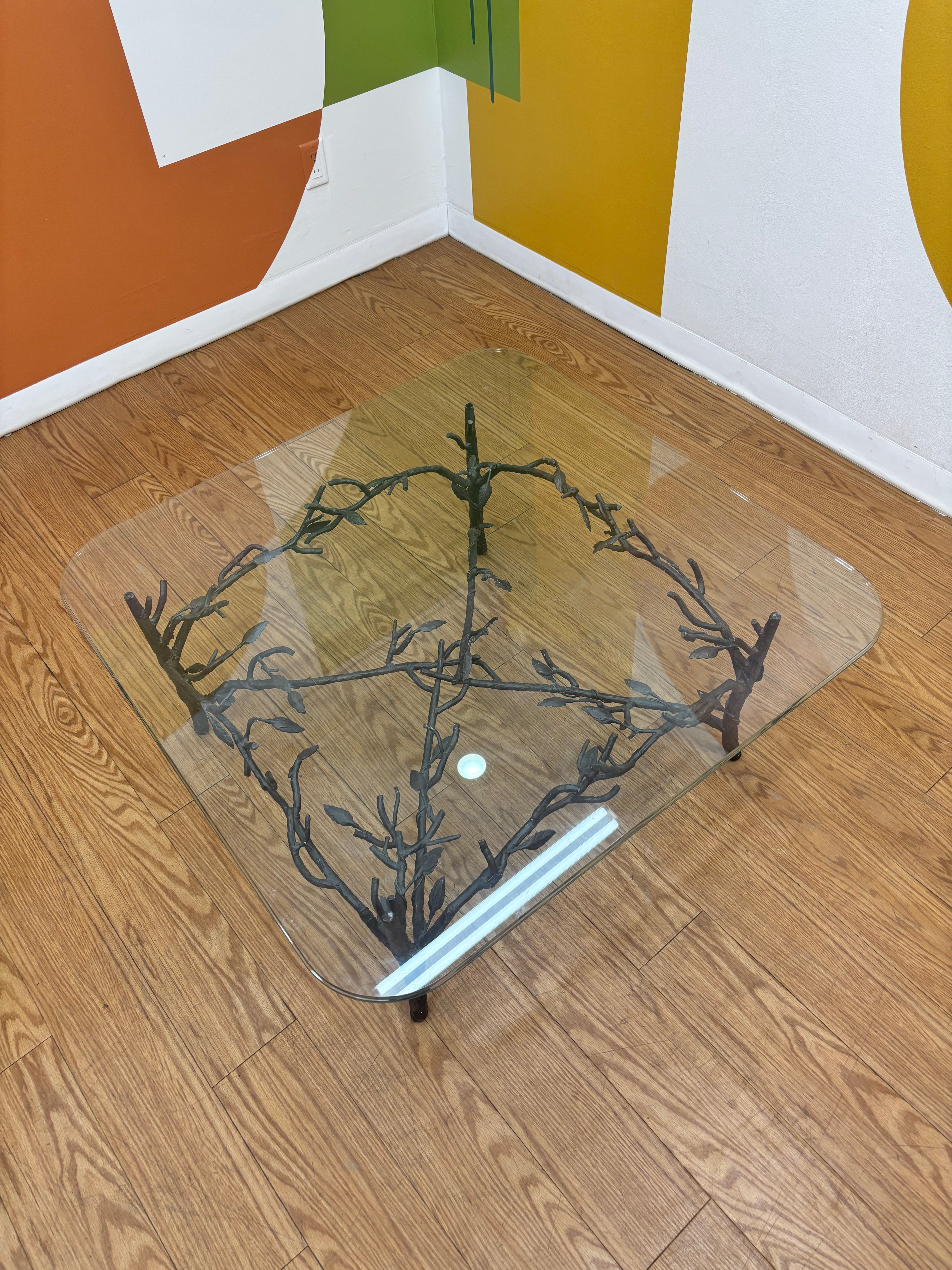 Wrought-Iron Tree Branch Coffee Table