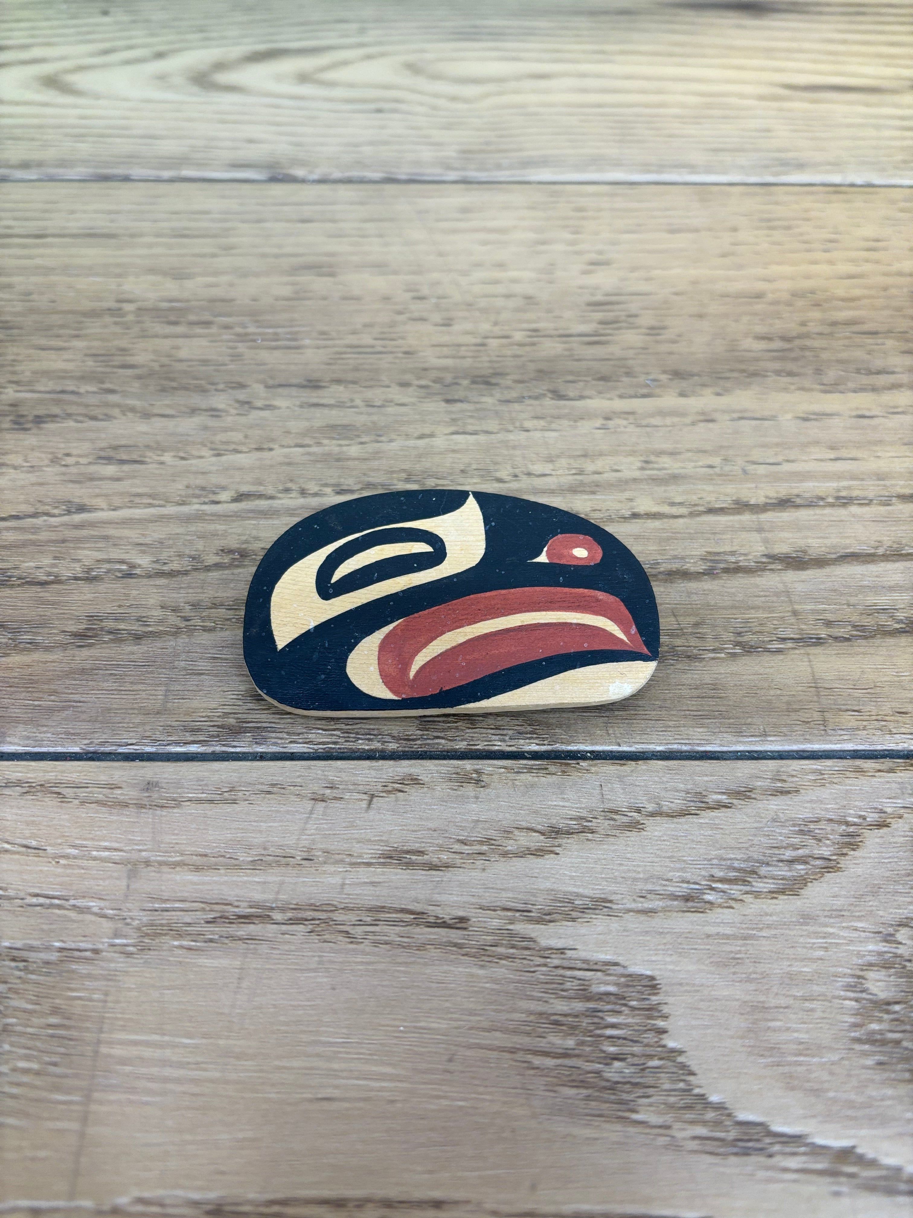 Kwagiuth Eagle Wood Brooch