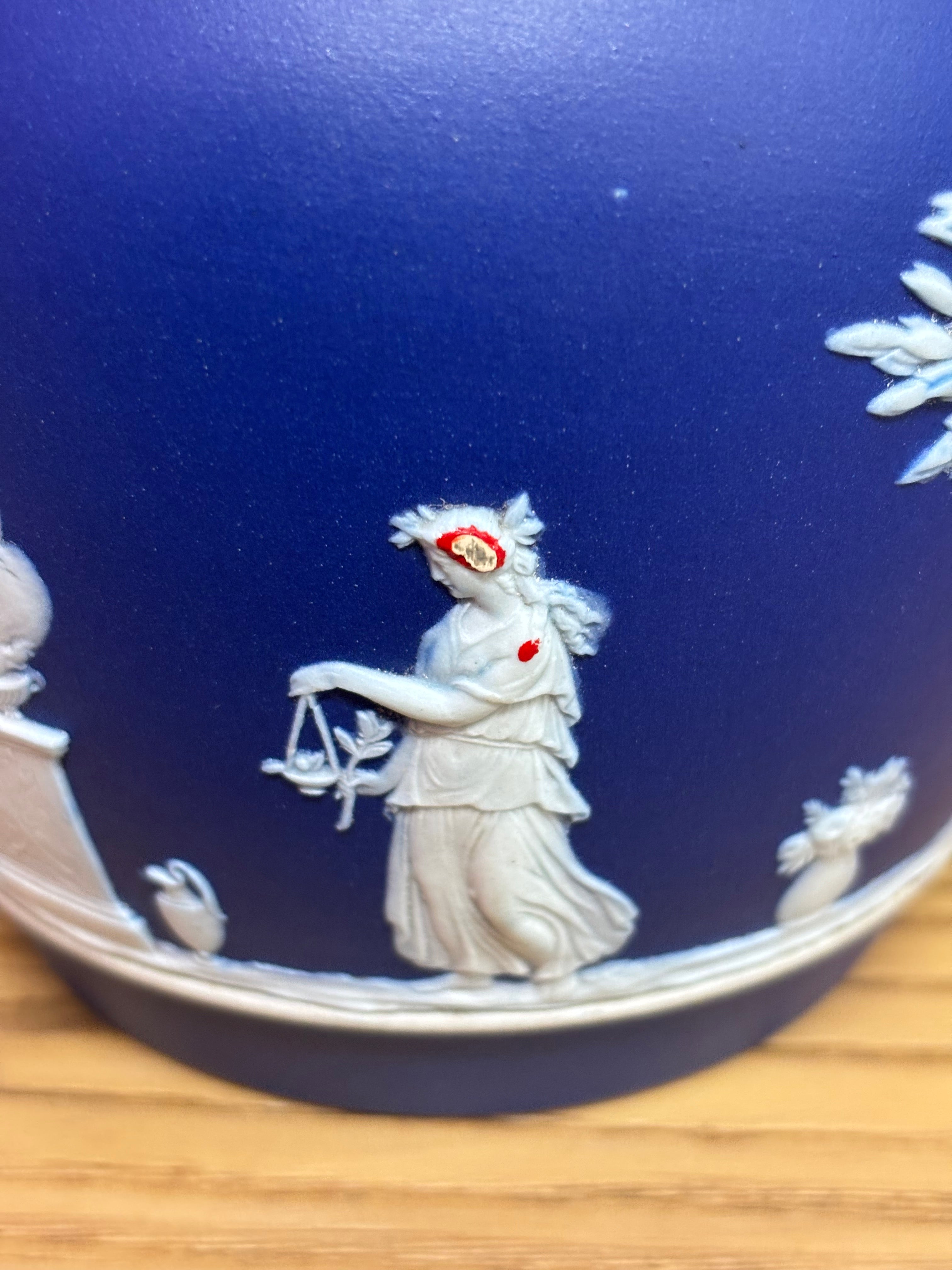 Wedgwood Blue Jasperware Pitcher