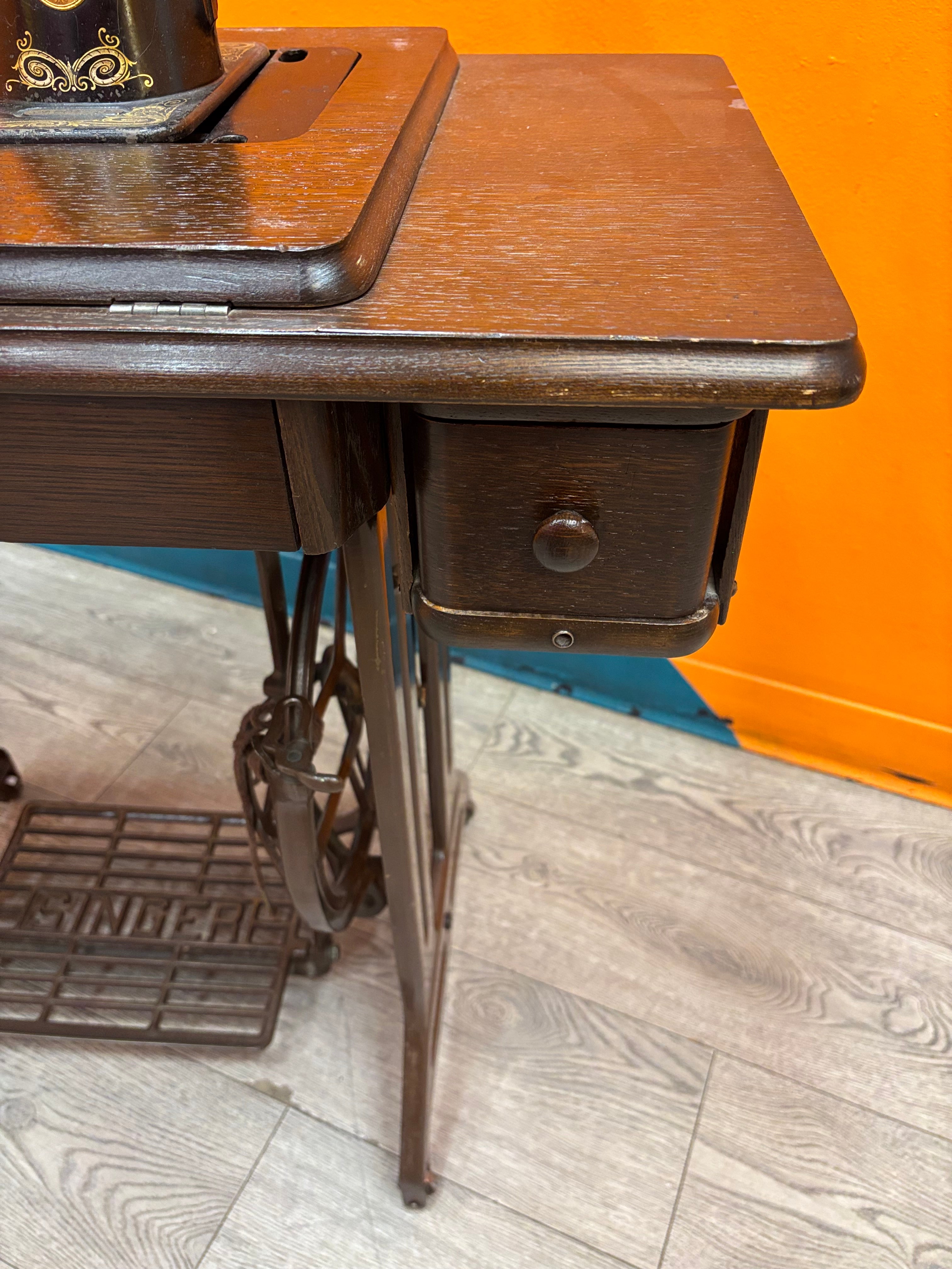Singer Sewing Machine & Cabinet