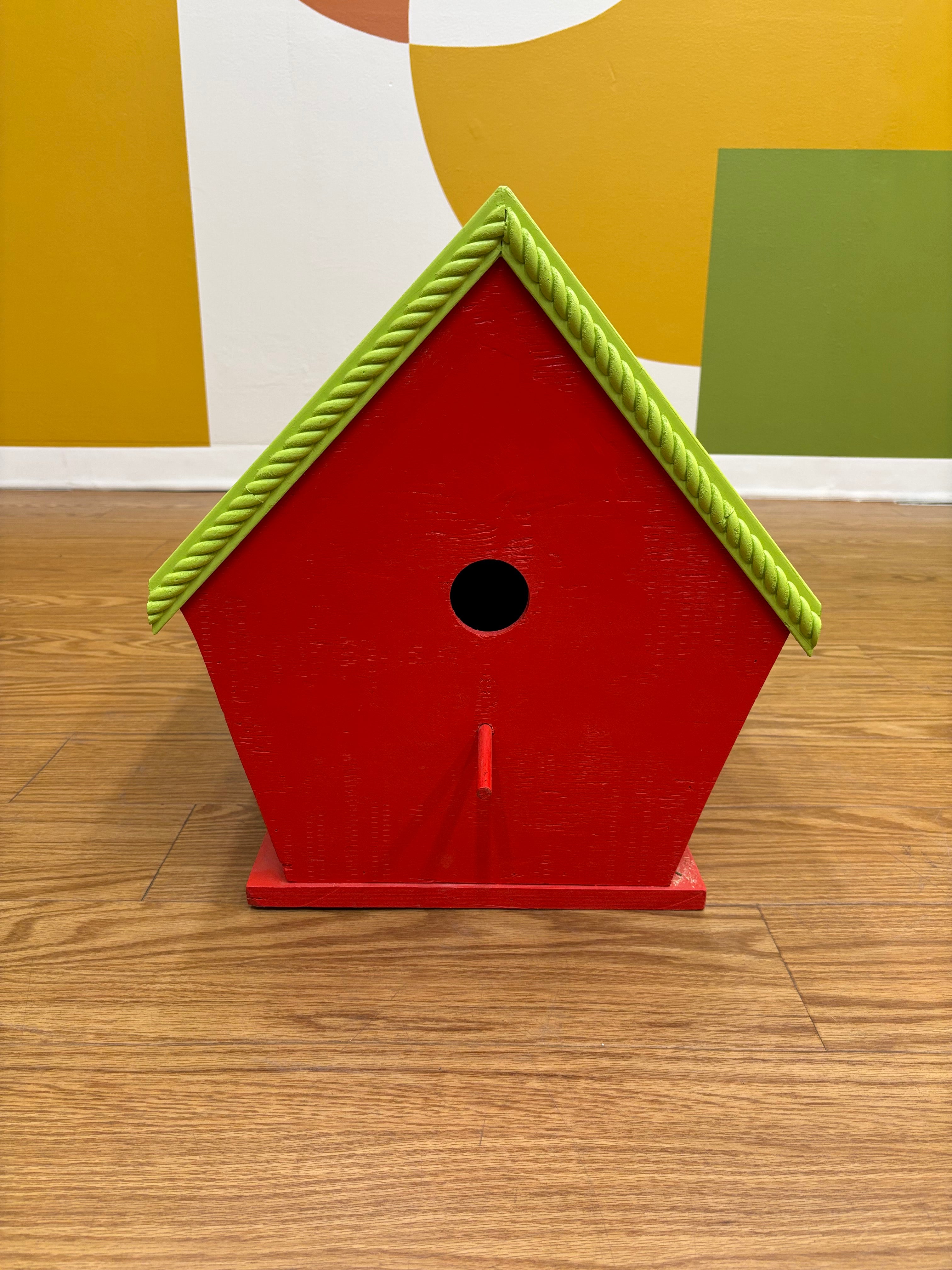 Large Red Bird House