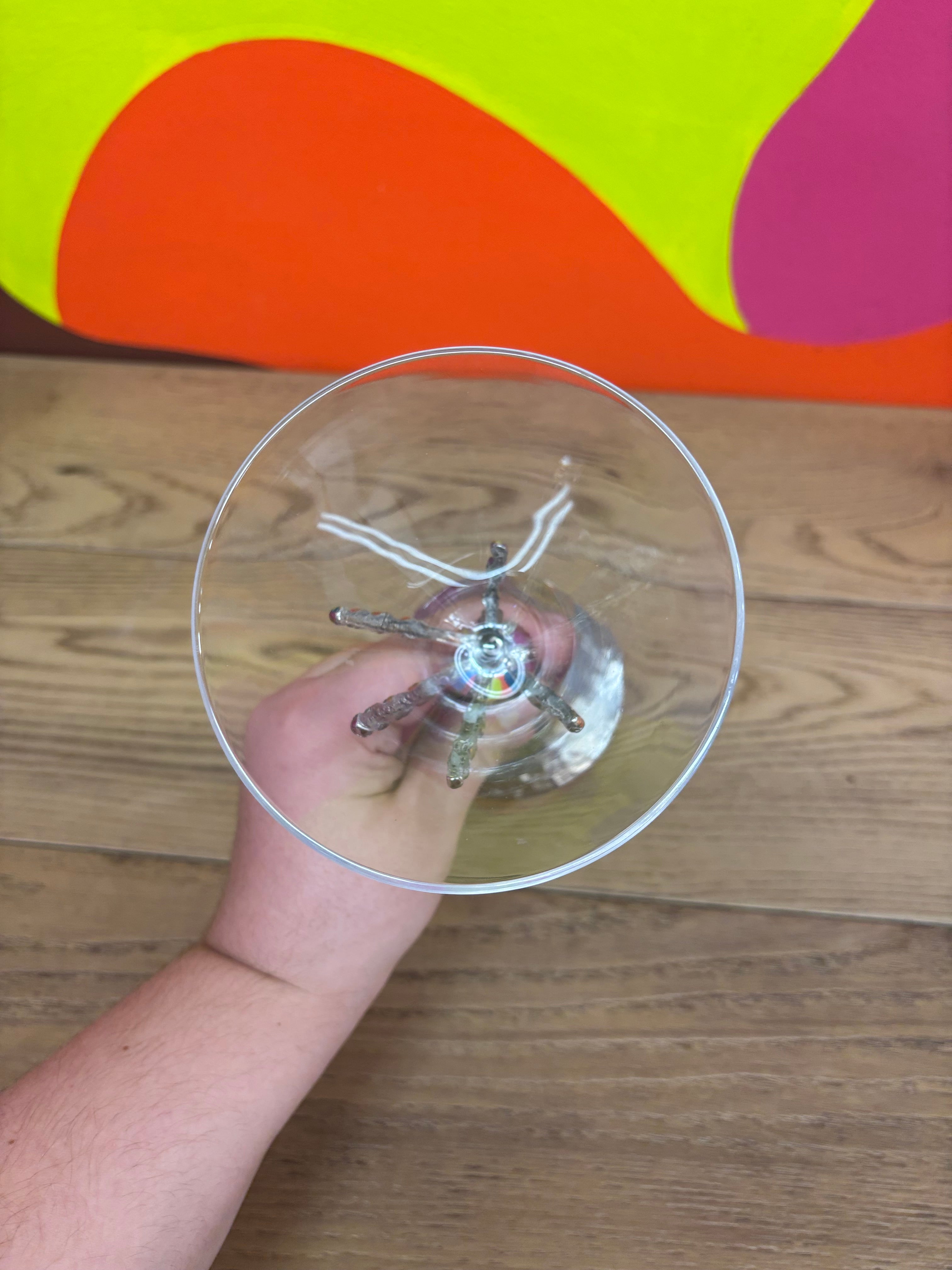 Skeleton Hand Martini Glass