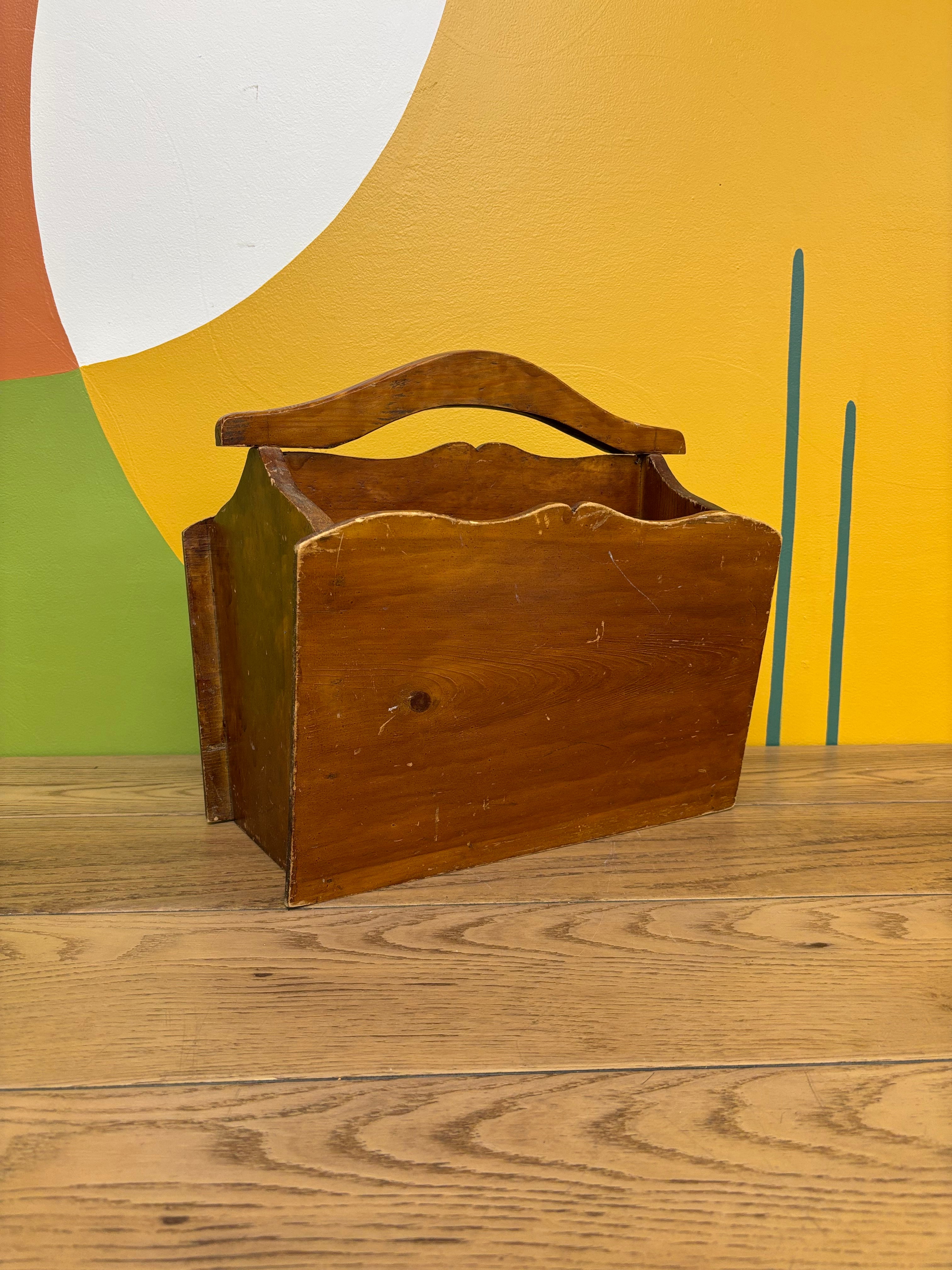 Wood Magazine Rack