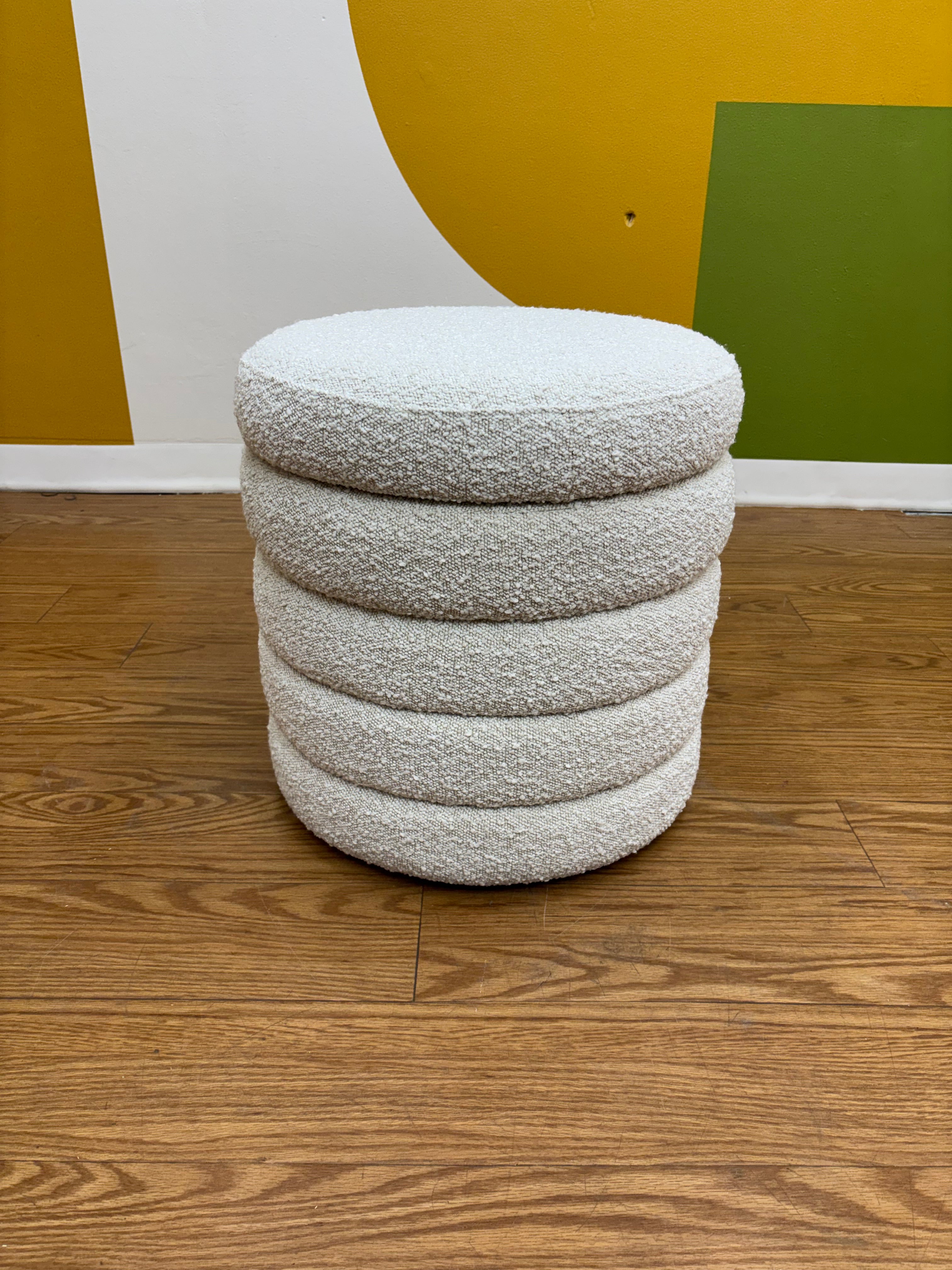 Cream Storage Stool