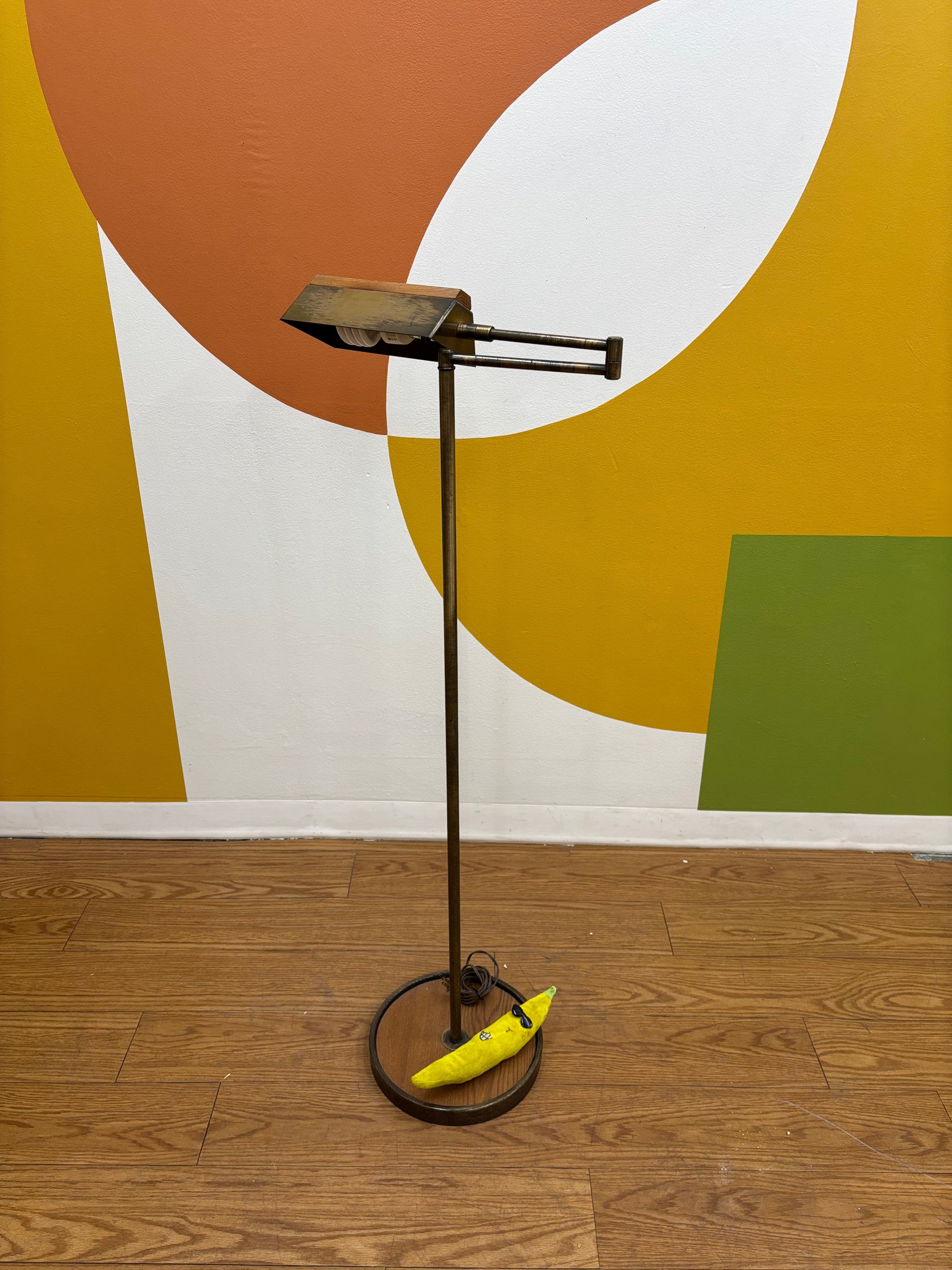 Wood & Metal Floor Lamp