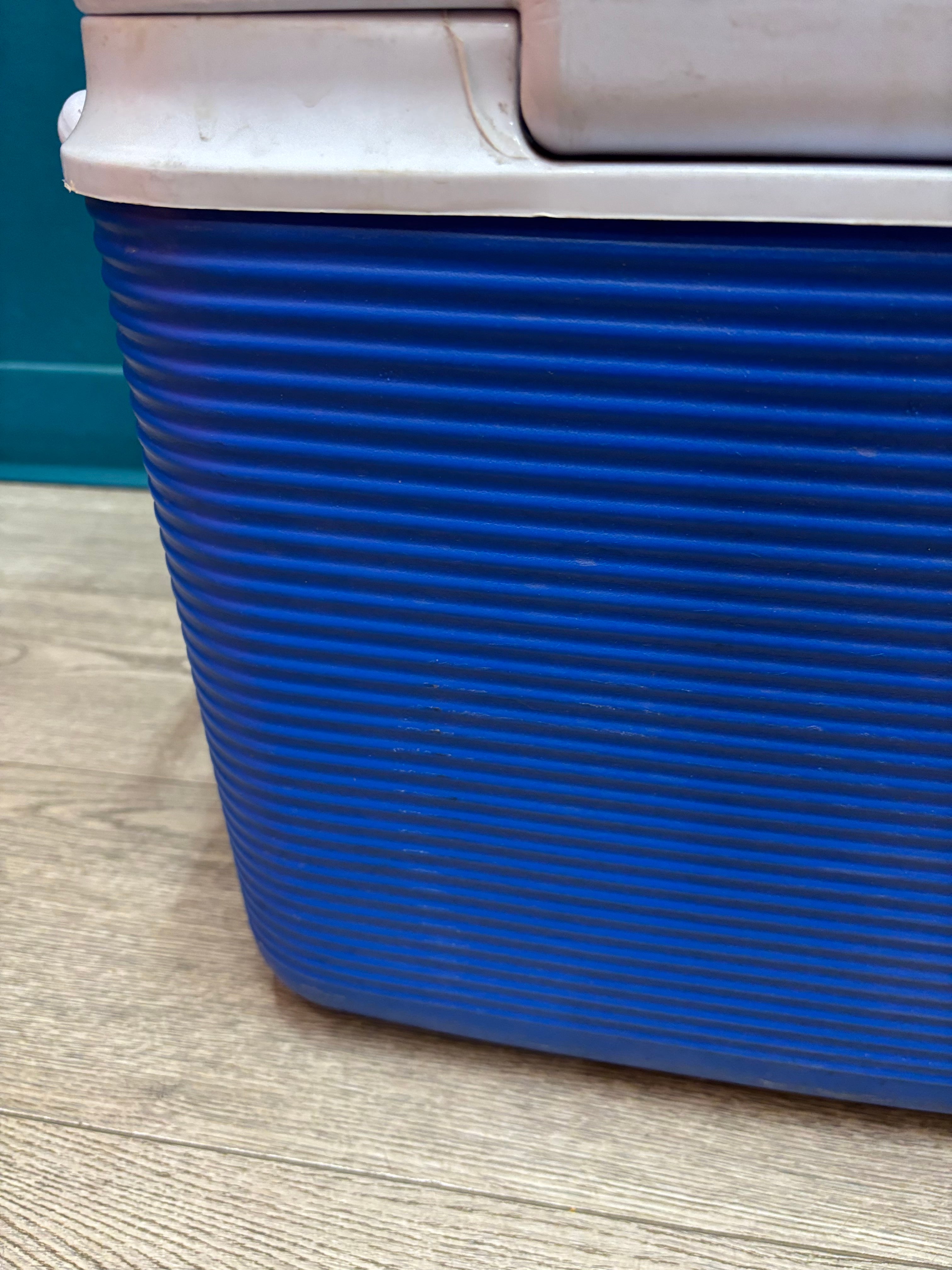 Blue & White 195L Rubbermaid Cooler