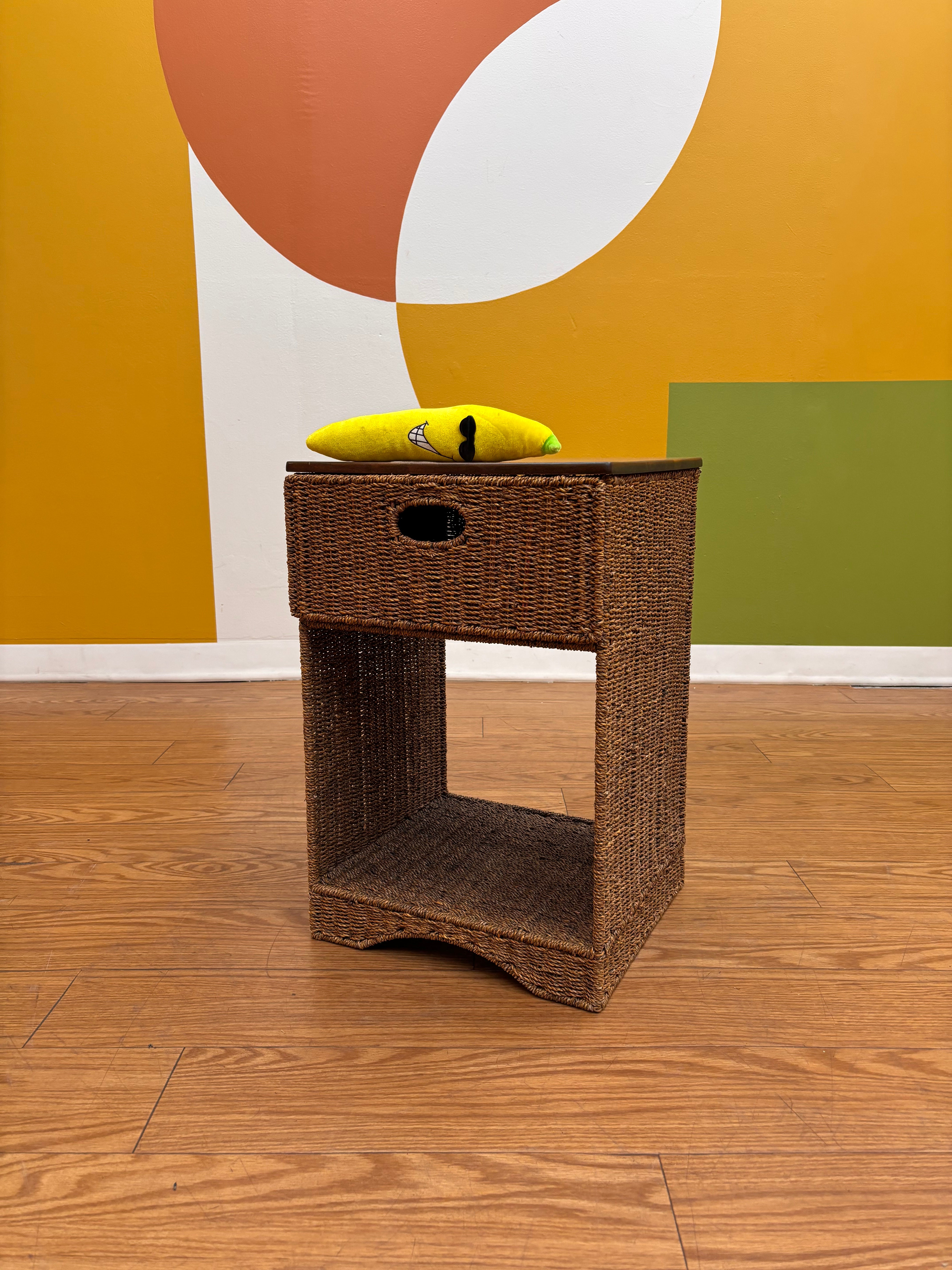 Wicker Nightstand