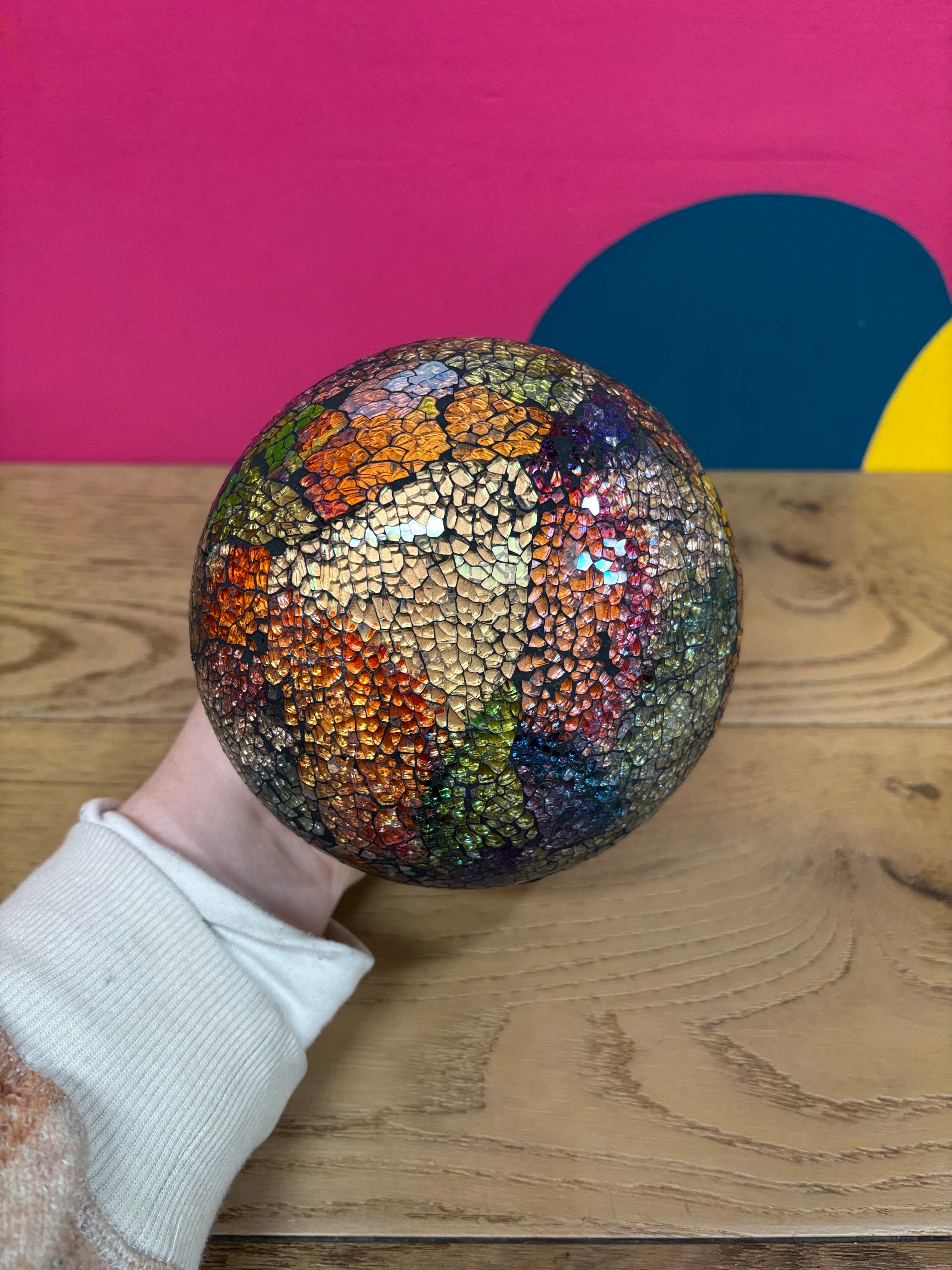 Mosaic Glass Bird Feeder