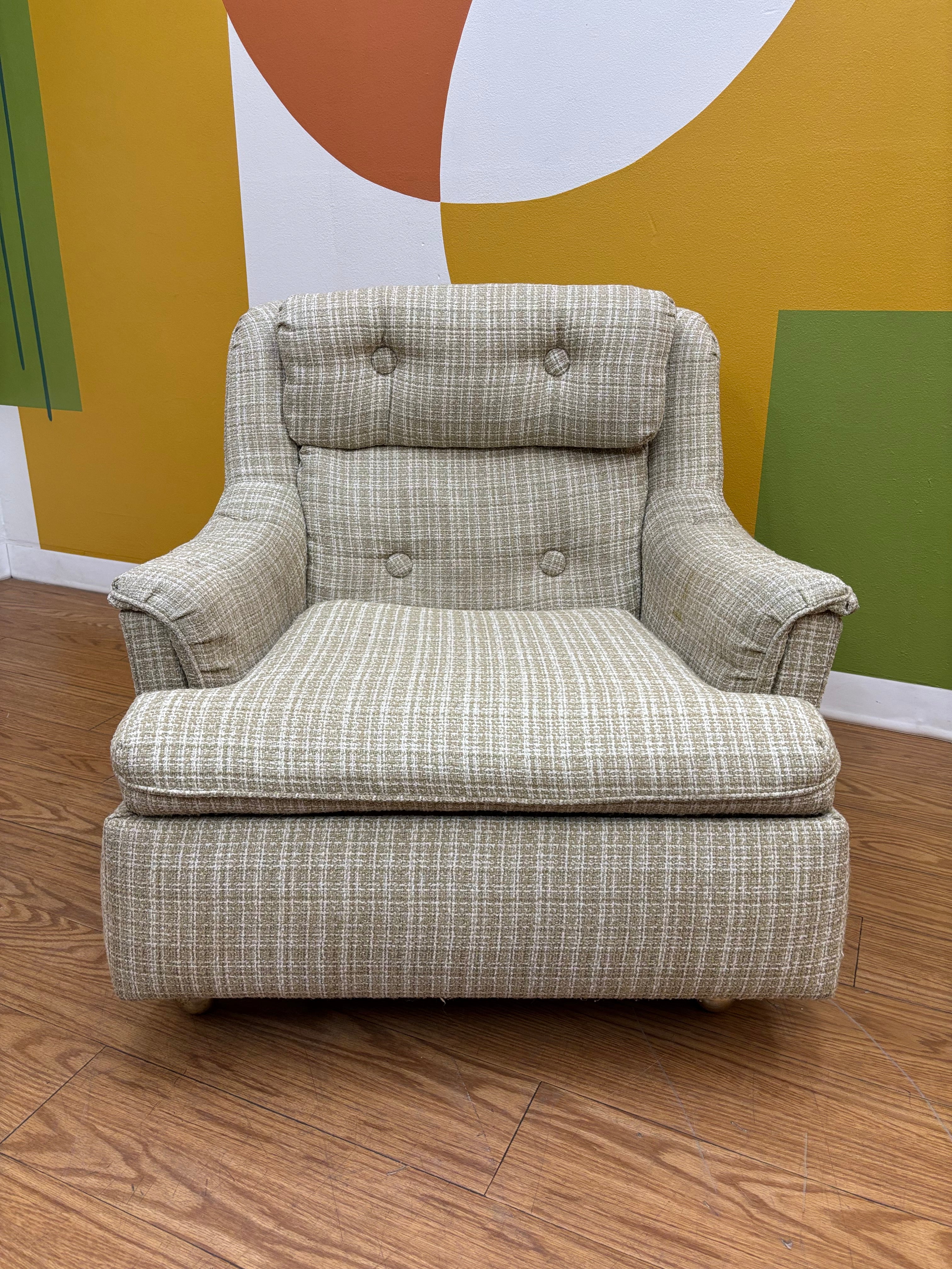 Tweed Reclining Armchair