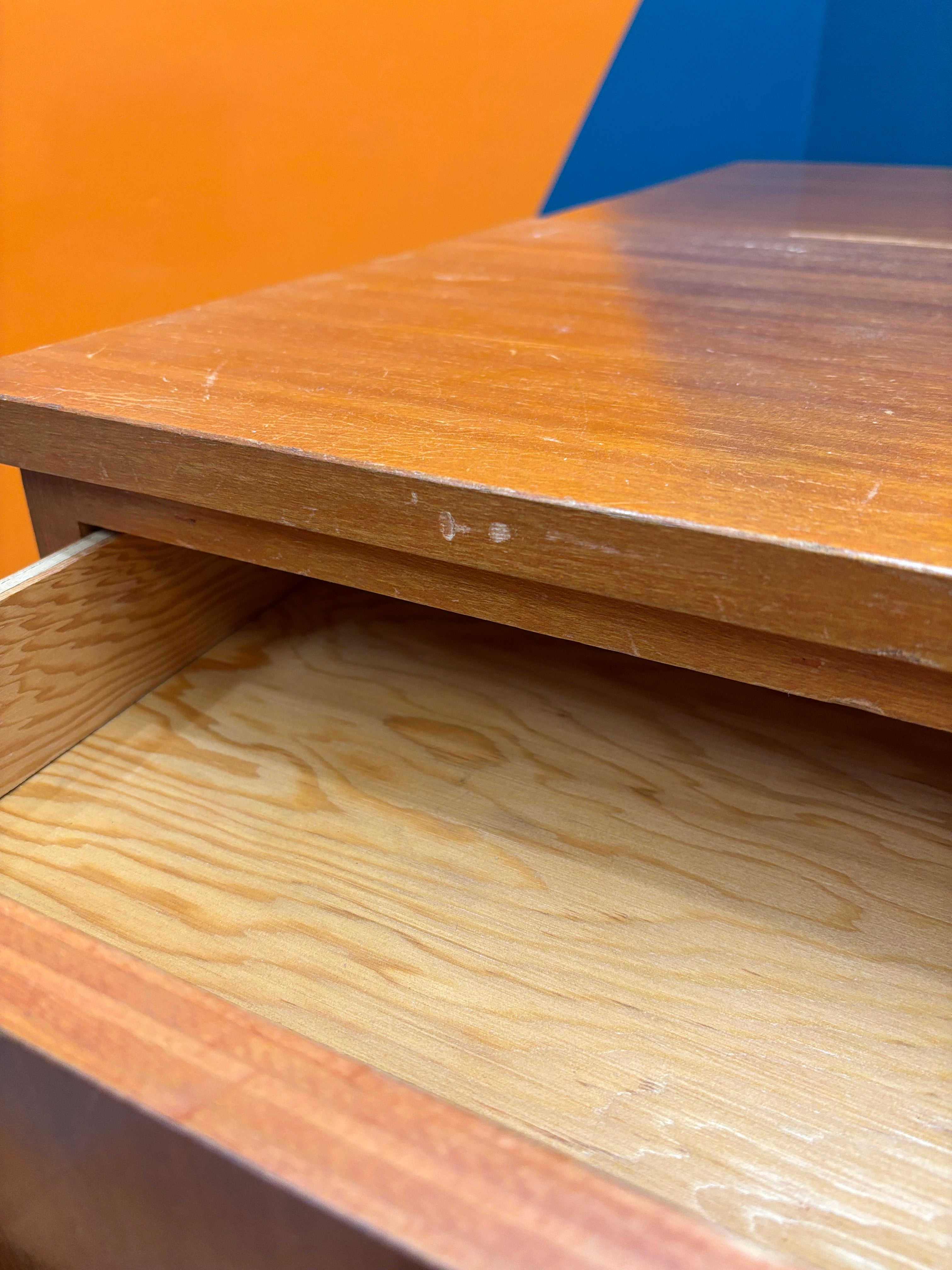 Drop Leaf Wood Cabinet