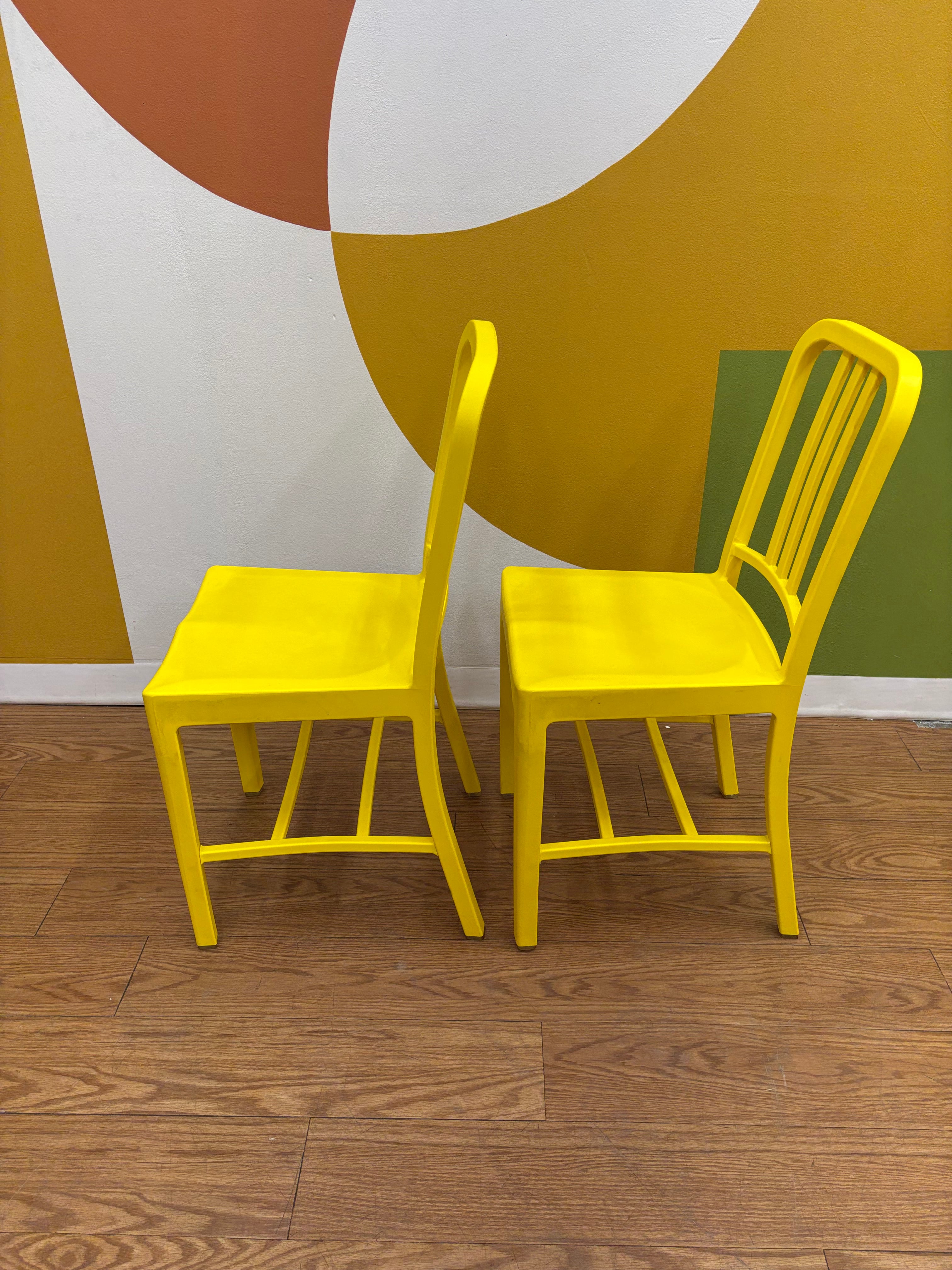 (2) Yellow Chairs