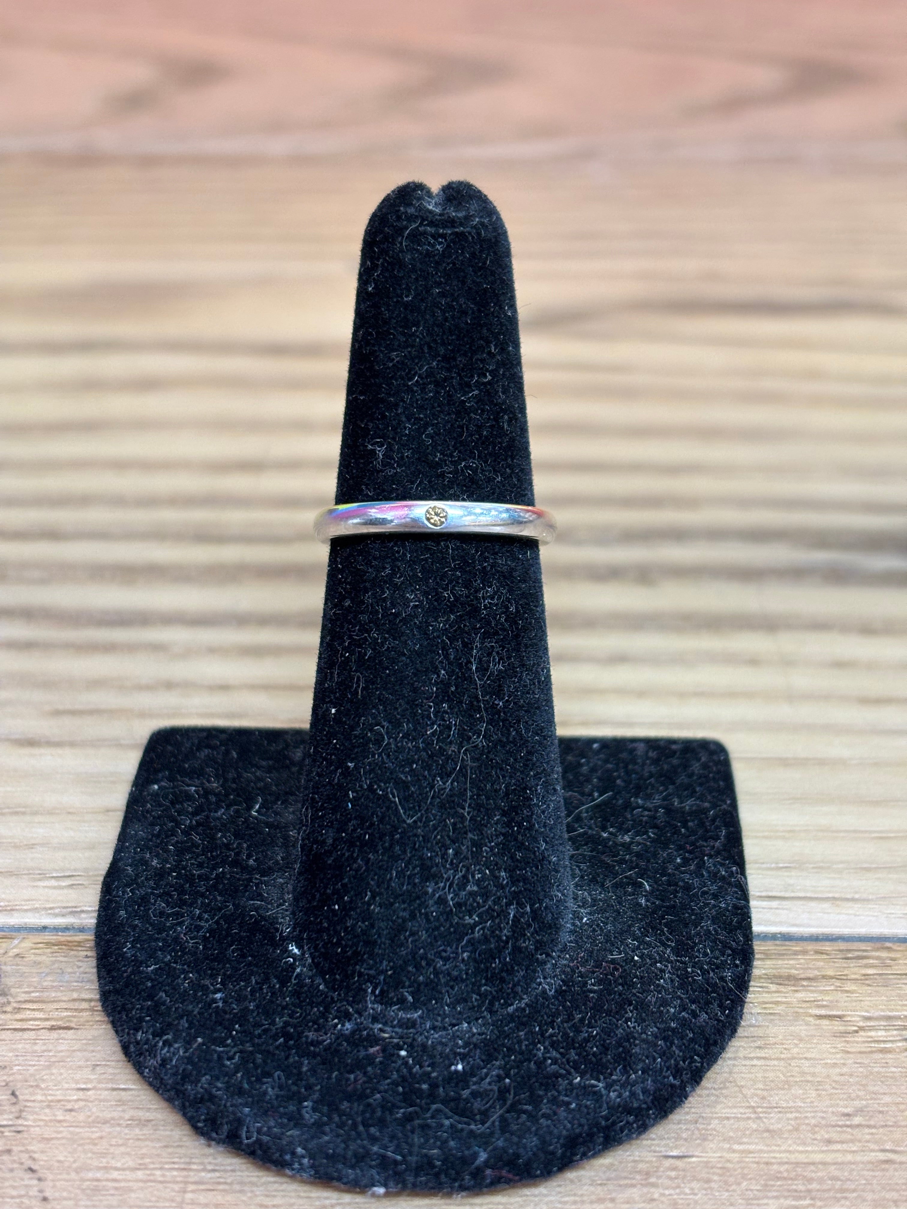 Tiffany & Co. Elsa Peretti Diamond Stack Band Ring (2 available) - Size 6