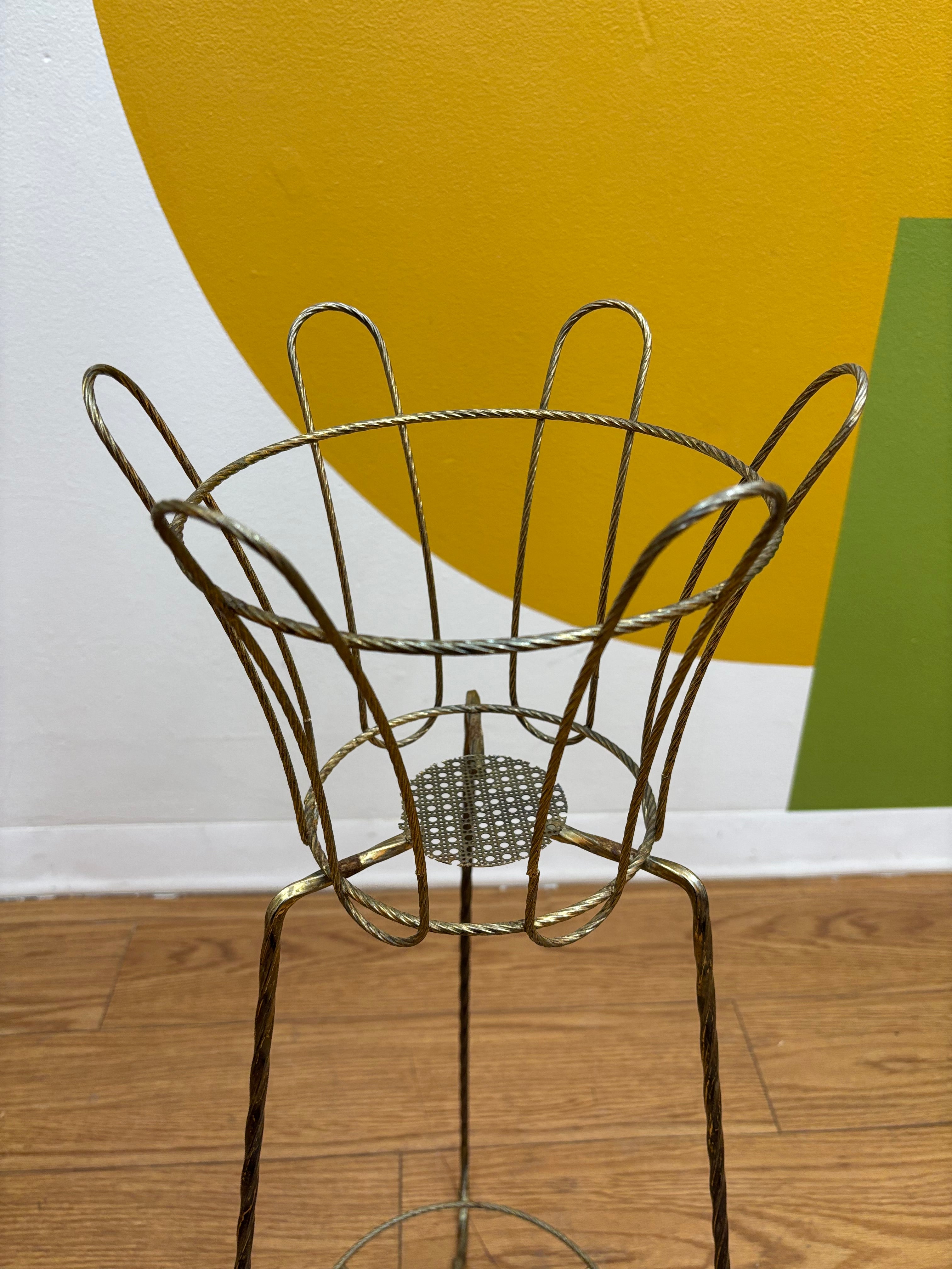 Gold Tone Plant Stand