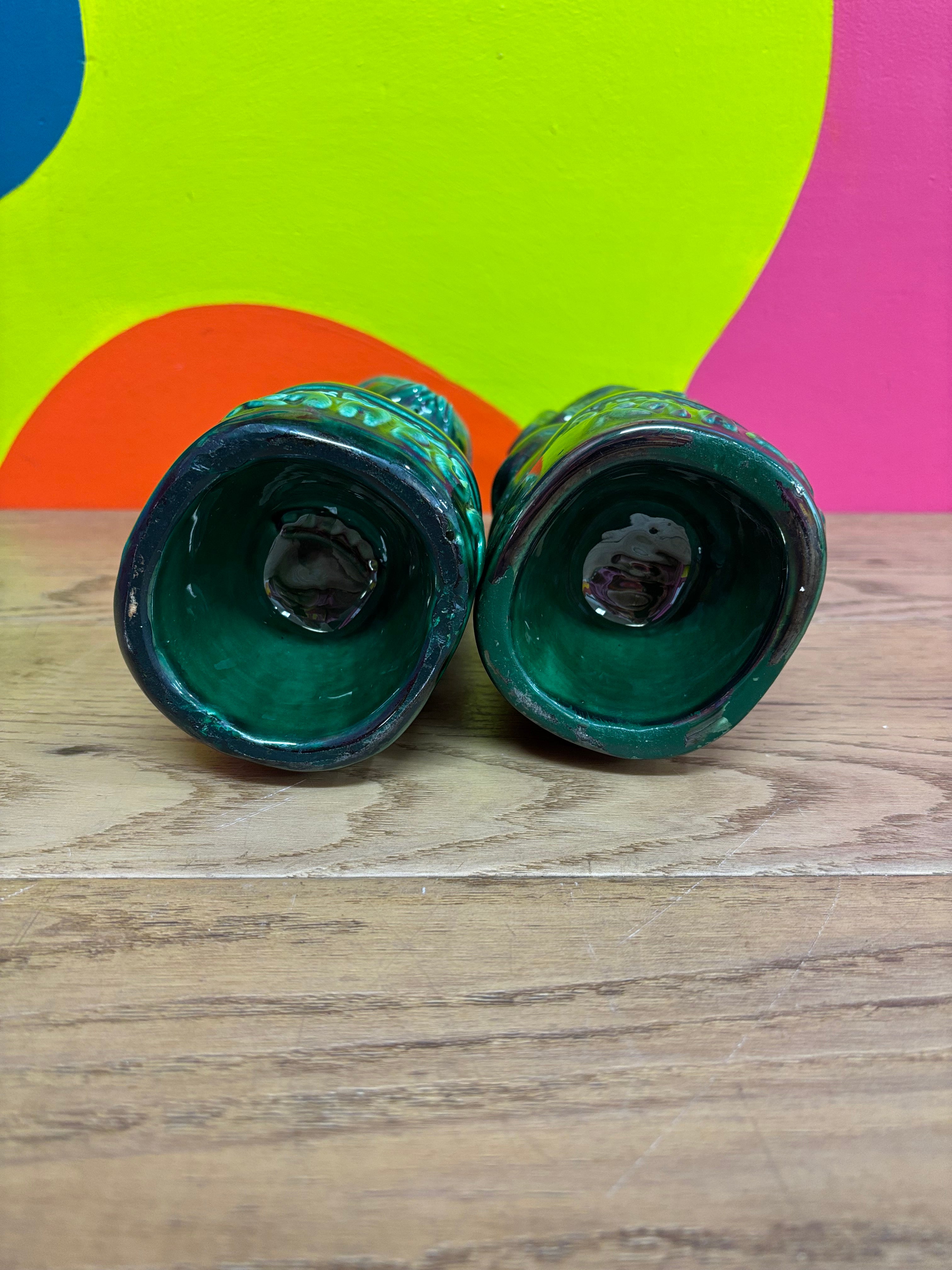 (2) Ceramic Kahlua Decanter Bottles