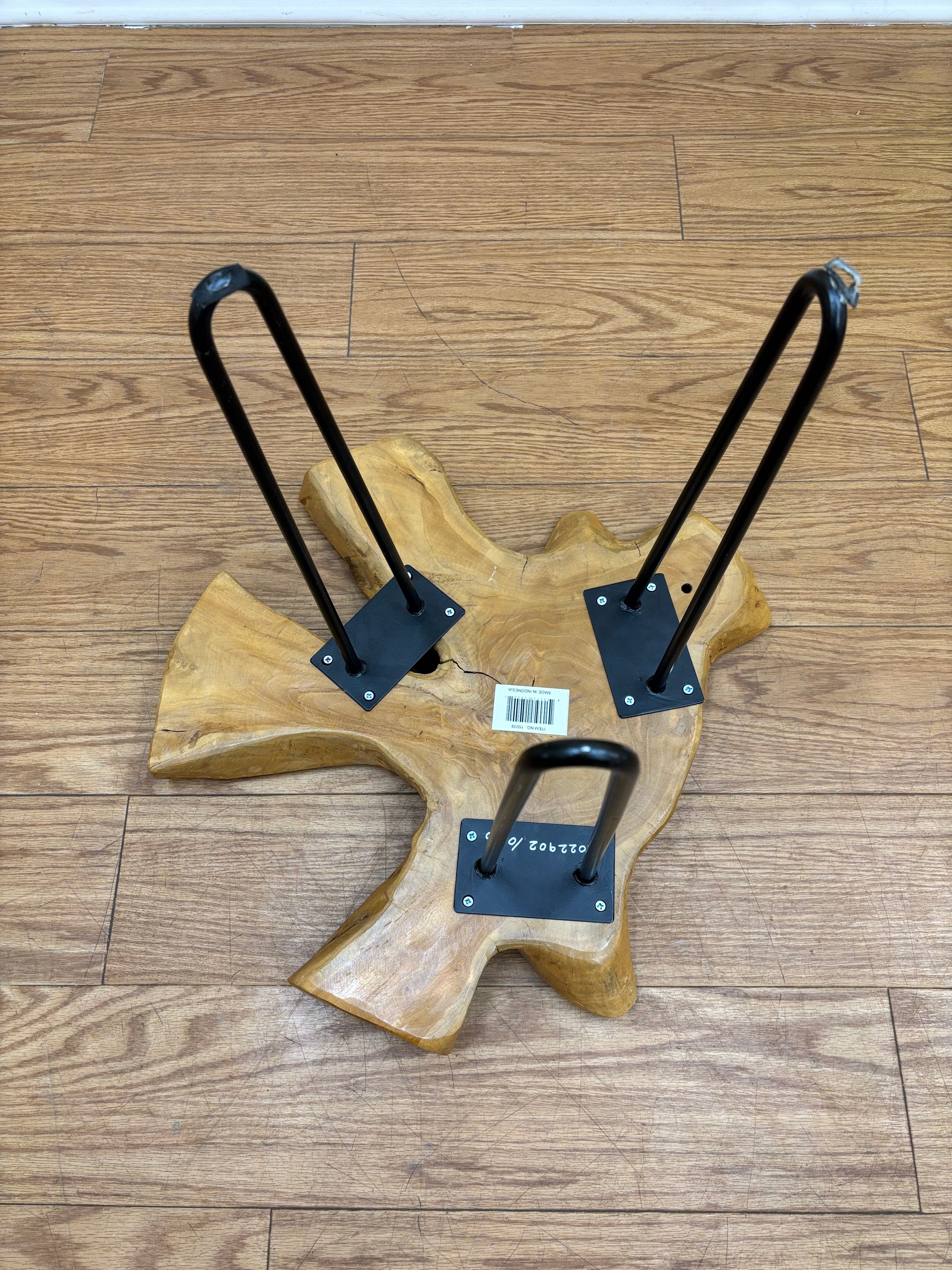 Live Edge Wood Side Table