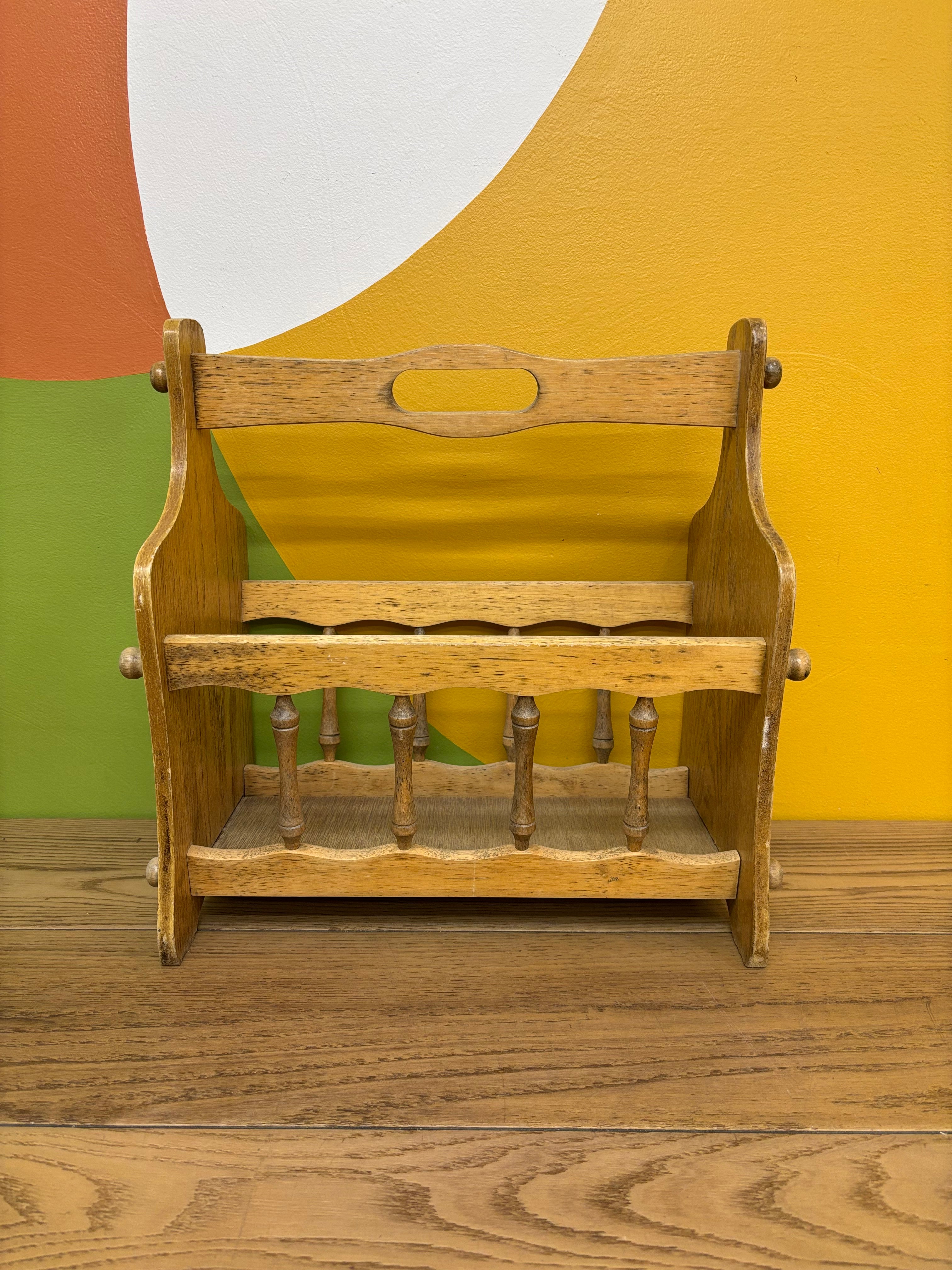 Wood Magazine Rack