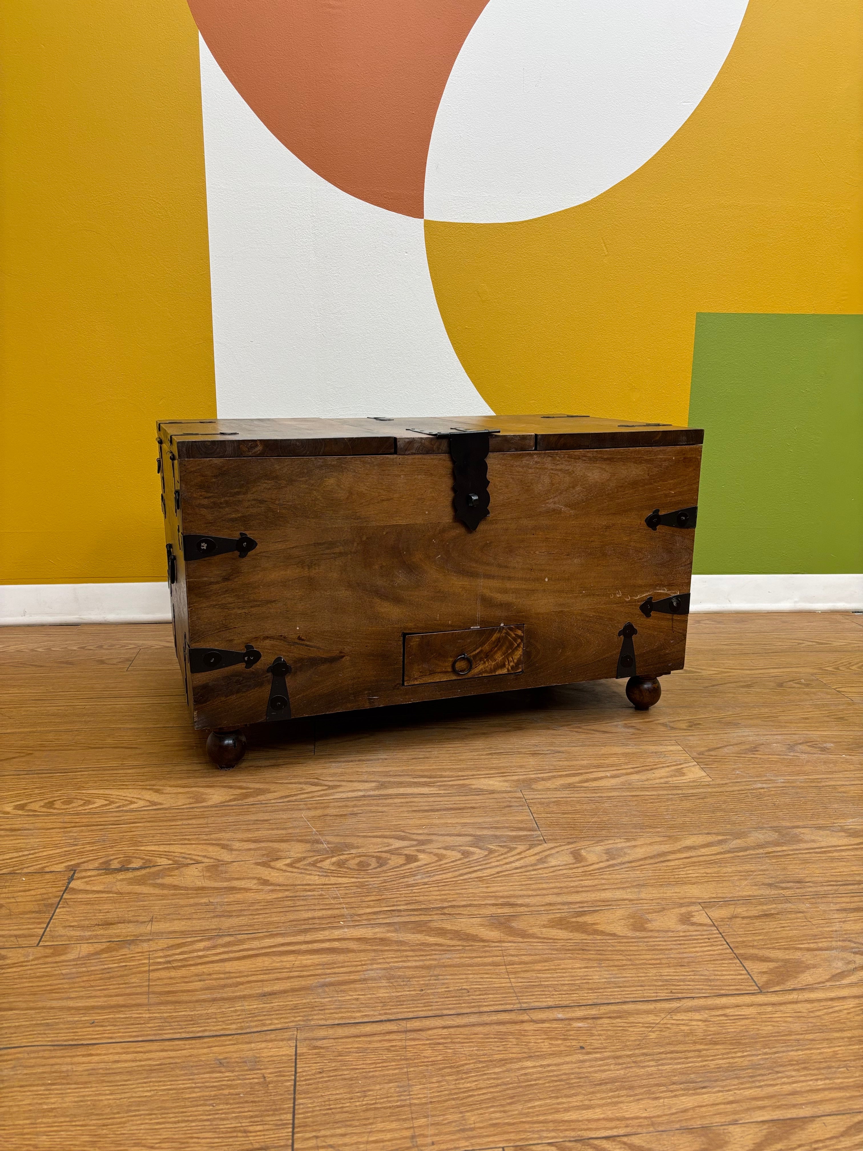 Wood Trunk Coffee Table