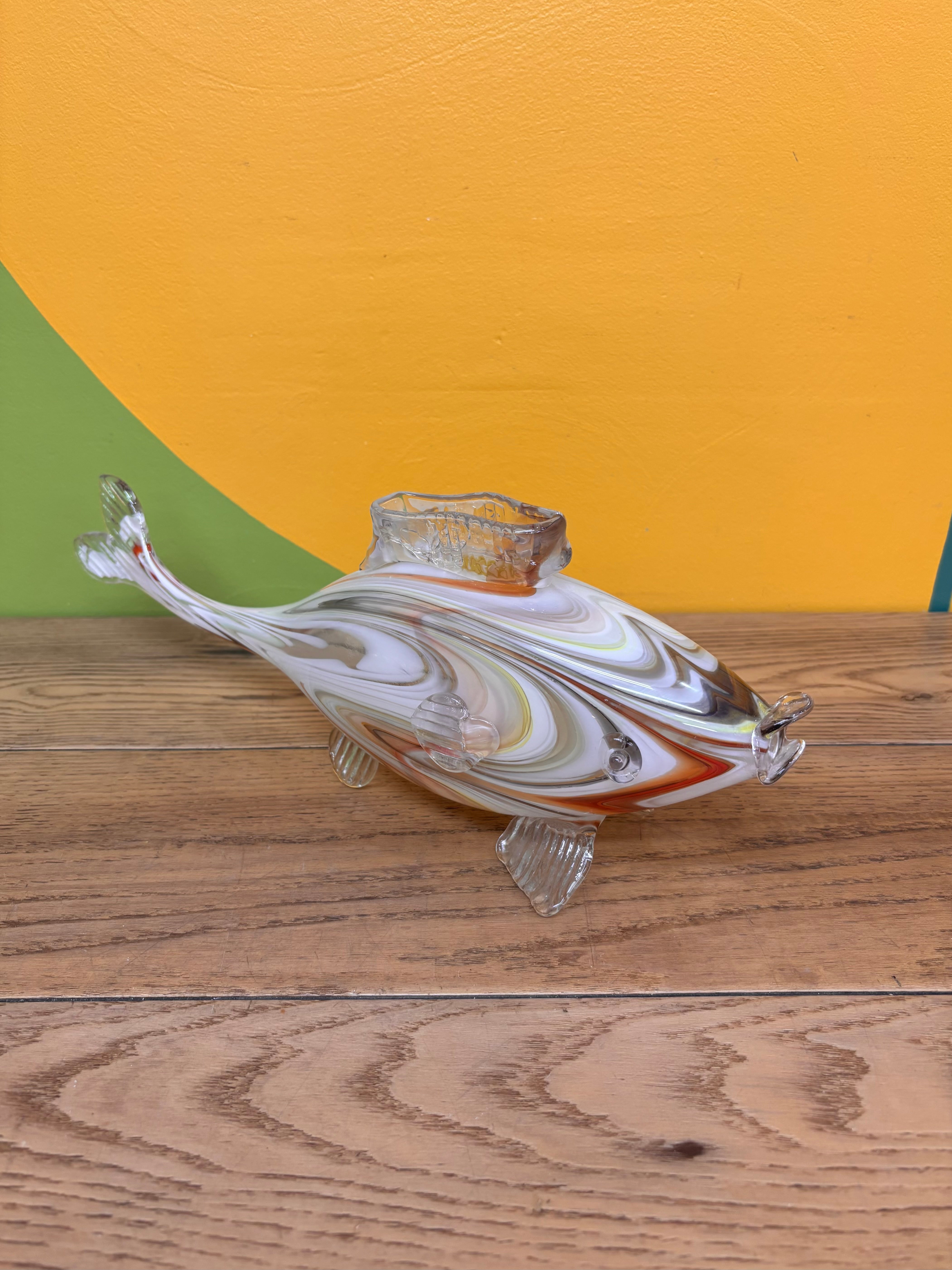 Glass Fish Vase